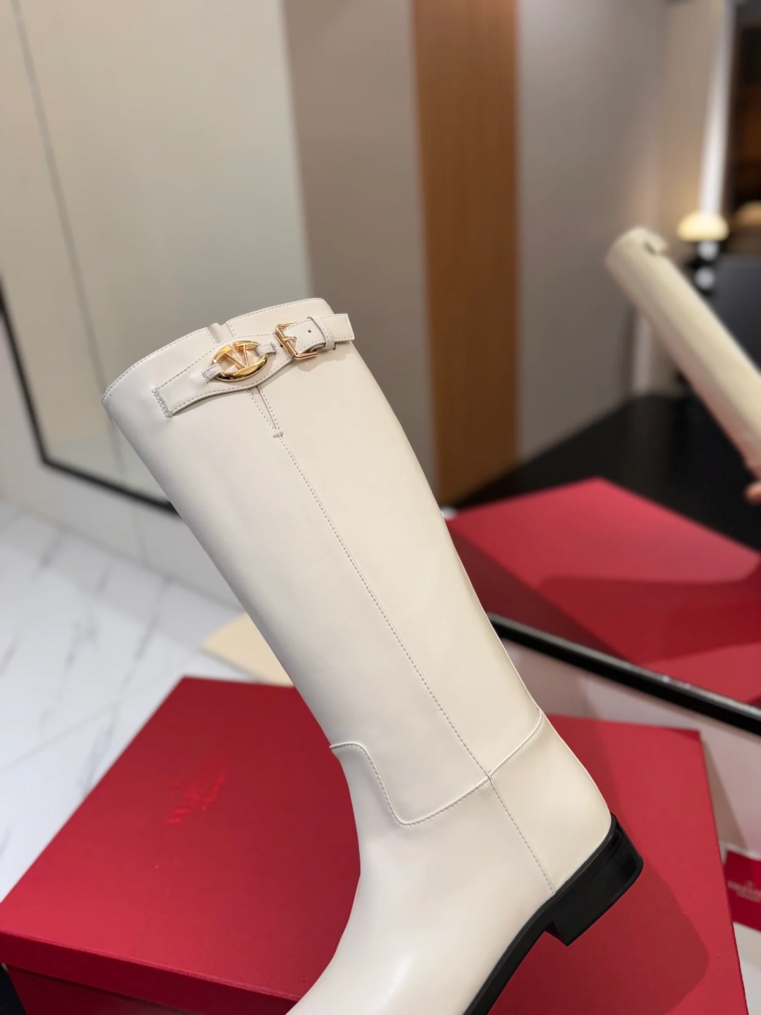 Ботинки для верховой езды Valentino 2024 - белые