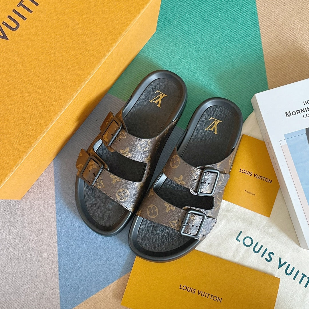 Новая серия кроссовок LV 2023 Monogram - коричневый