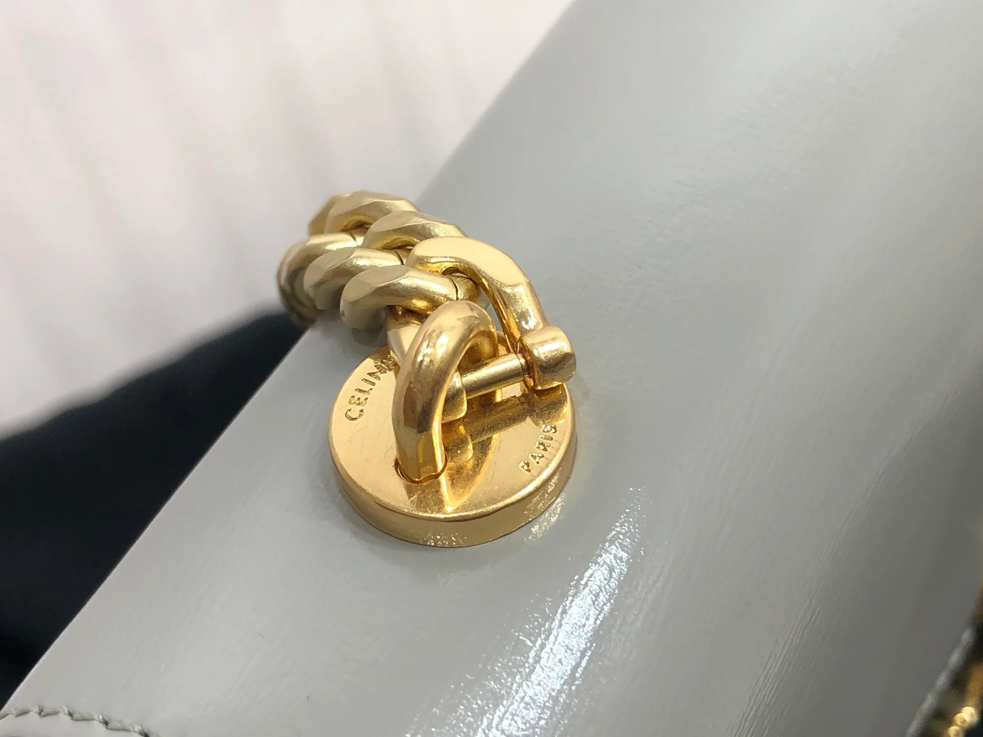 Кожаный рюкзак Celine Triomphe - сумка через плечо - 8