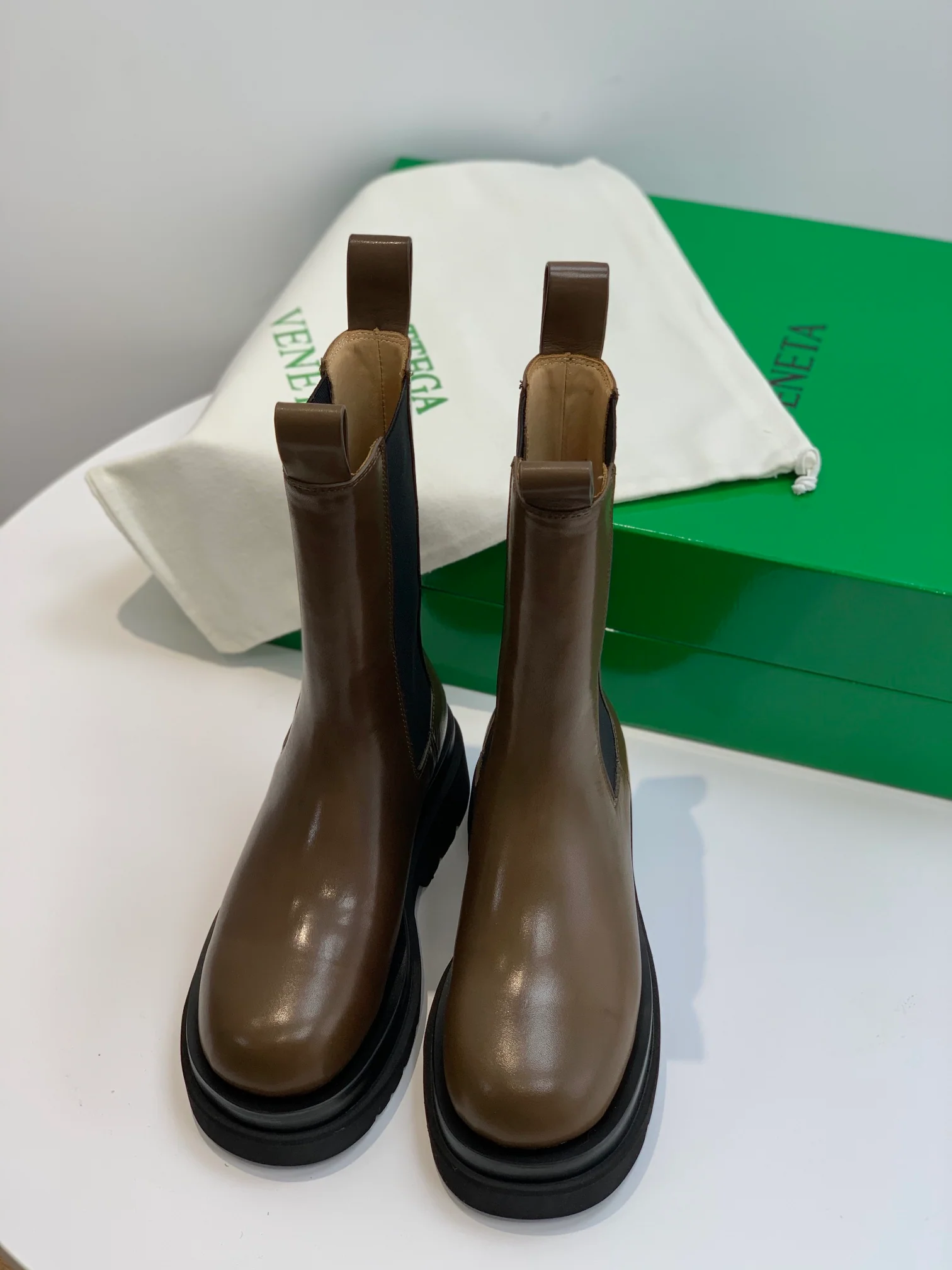 Ботильоны BV-lug - улучшенная версия - коричневые