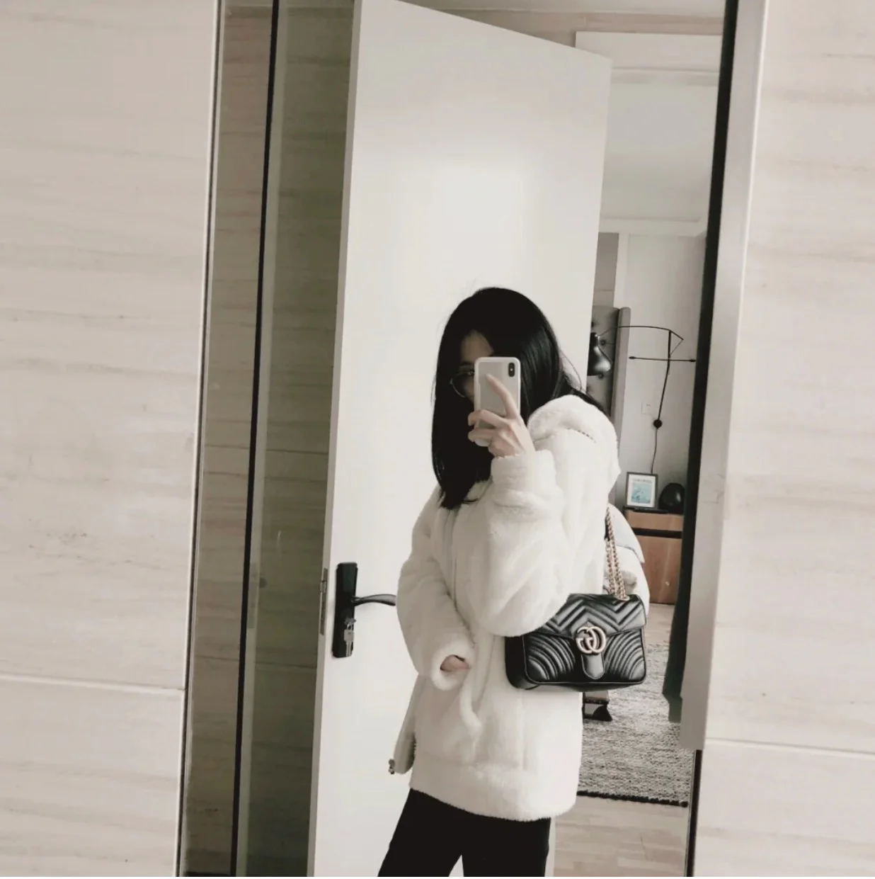 Gucci Marmont Black Medium 26cm - 26-7-5cm