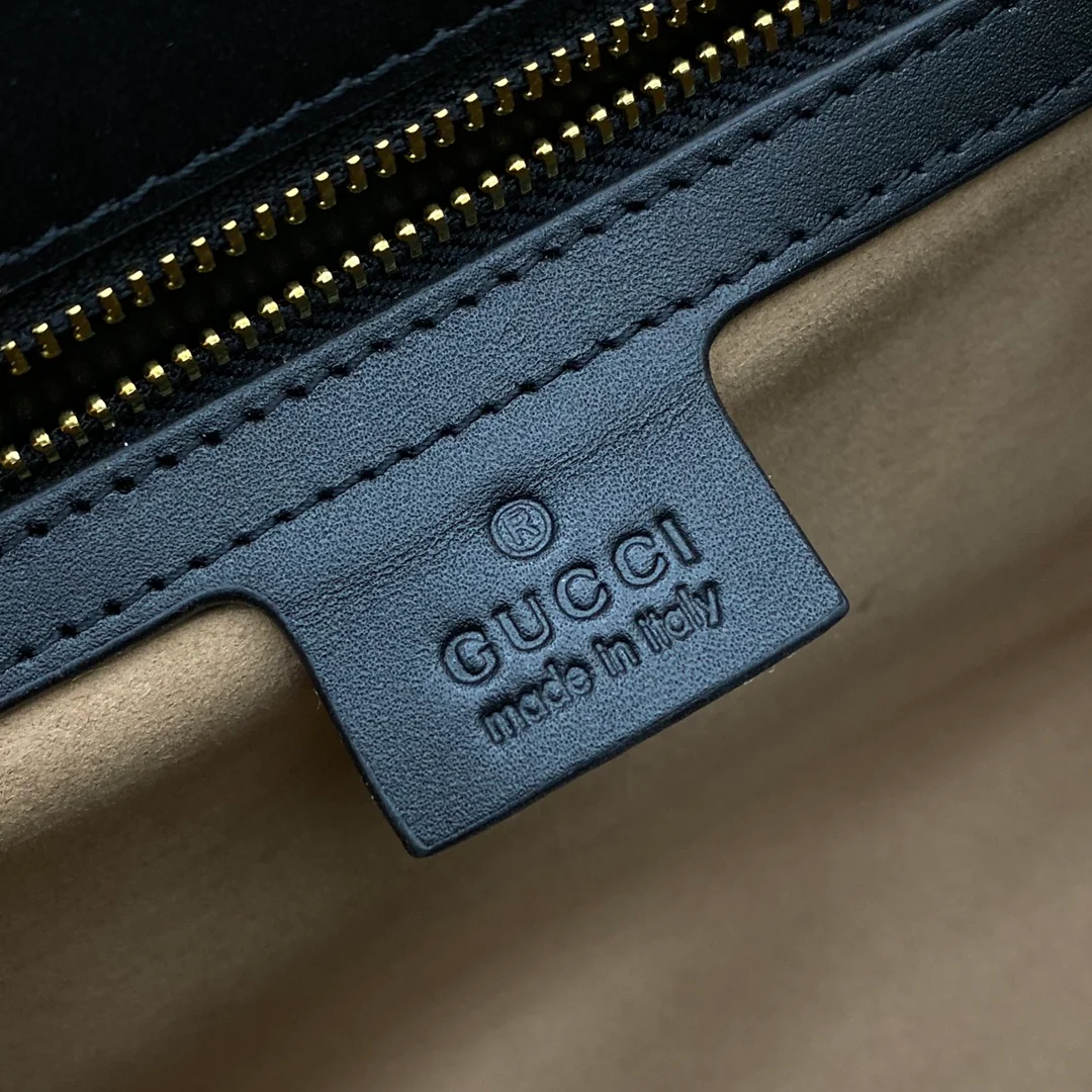 Сумка Gucci с цепочкой и замком - 30 см x 19 см x 10 см