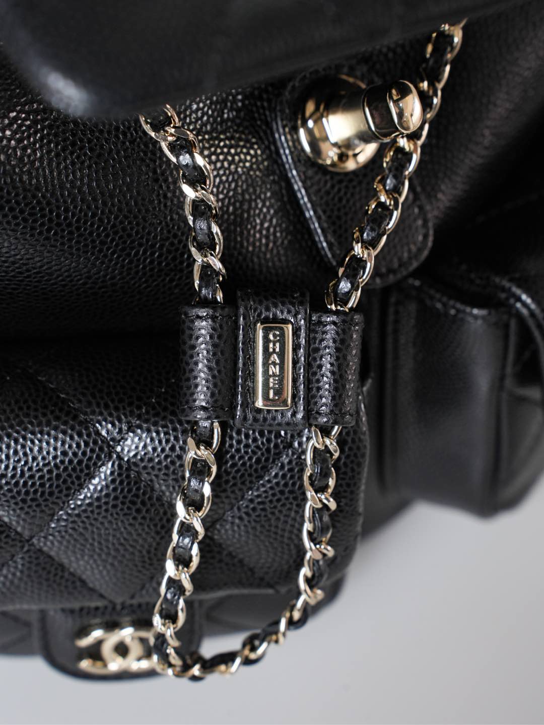 Кожаный рюкзак Chanel Duma - черный