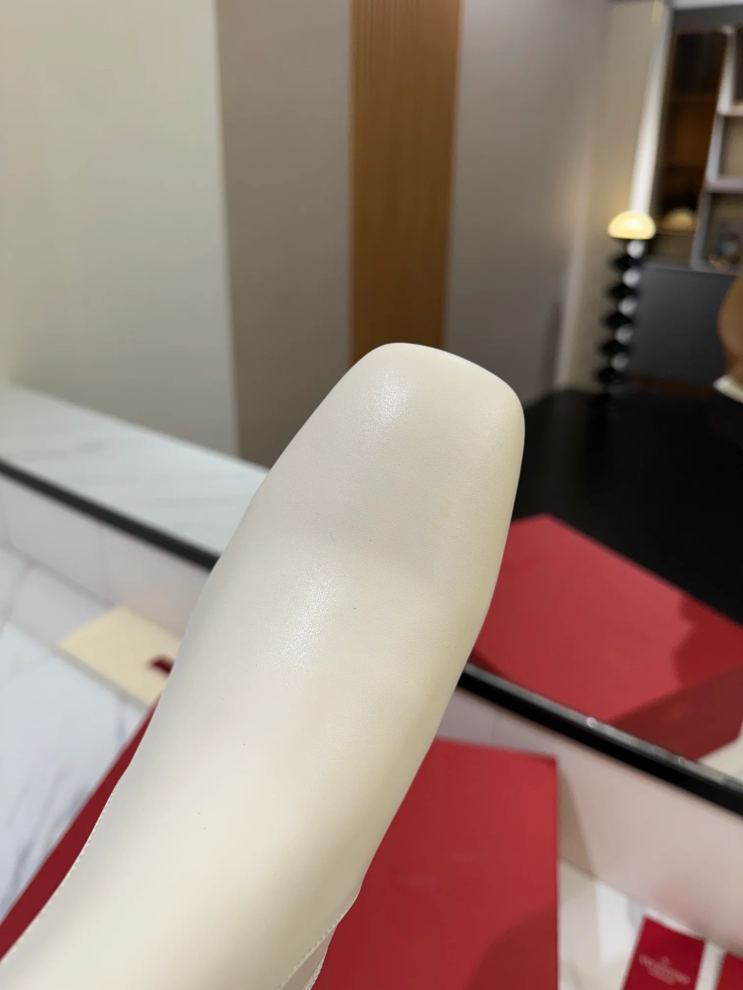 Ботильоны Valentino 2024 из кожи - белые