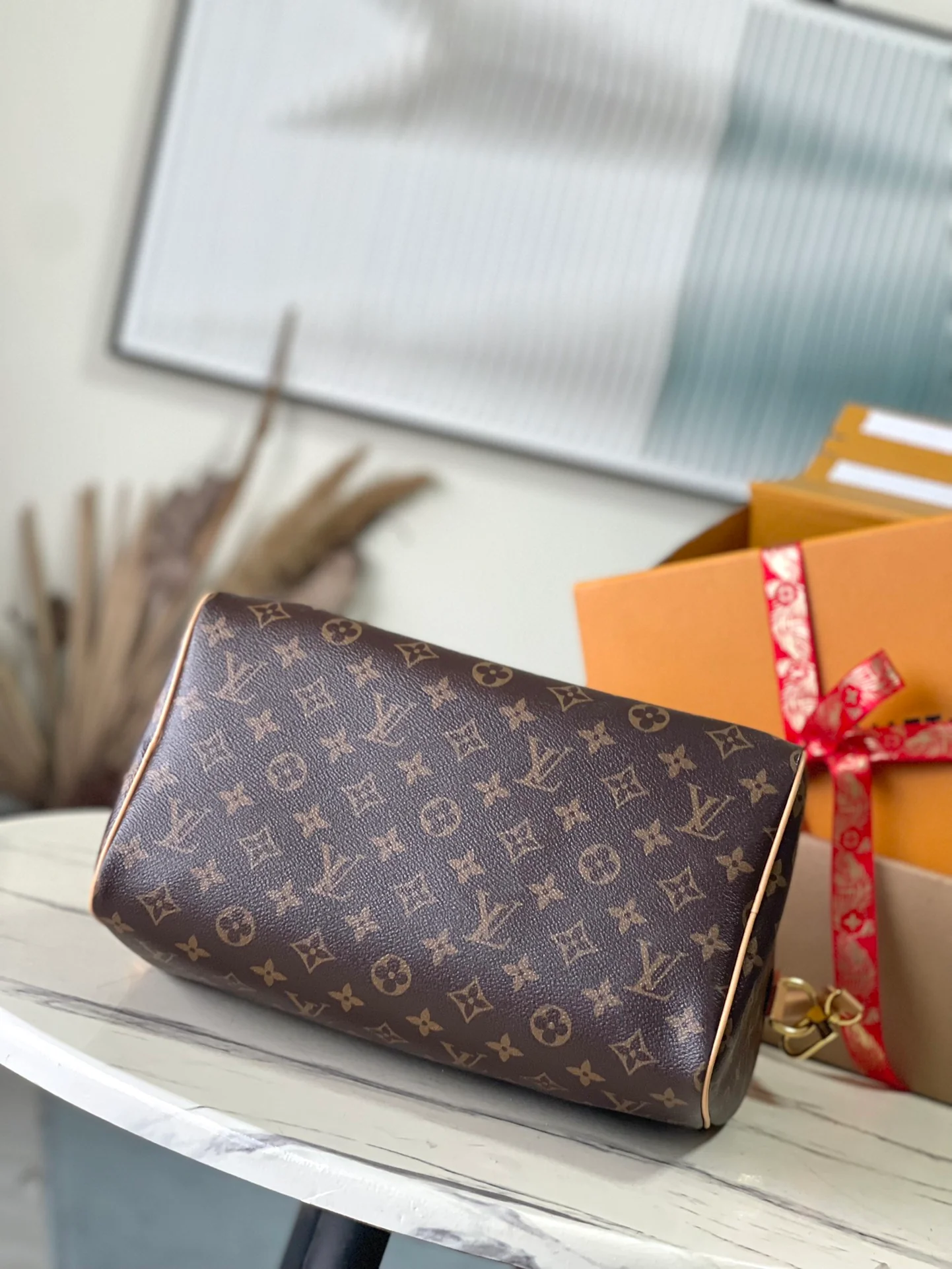 LV-m11945-speedy-soft-30-dark handbag-brown