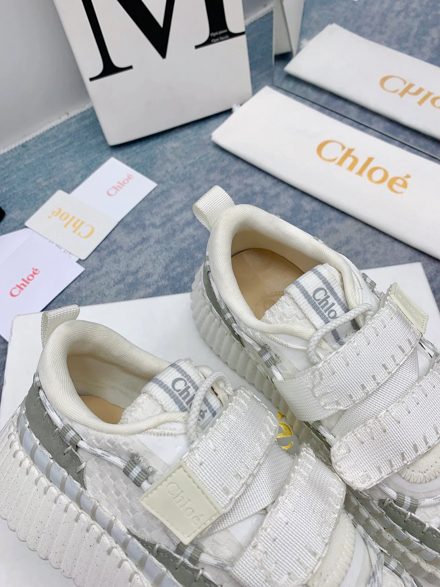 Кроссовки Chloe-nama-sneaker Rainbow Series - Кроссовки на липучках - Белые