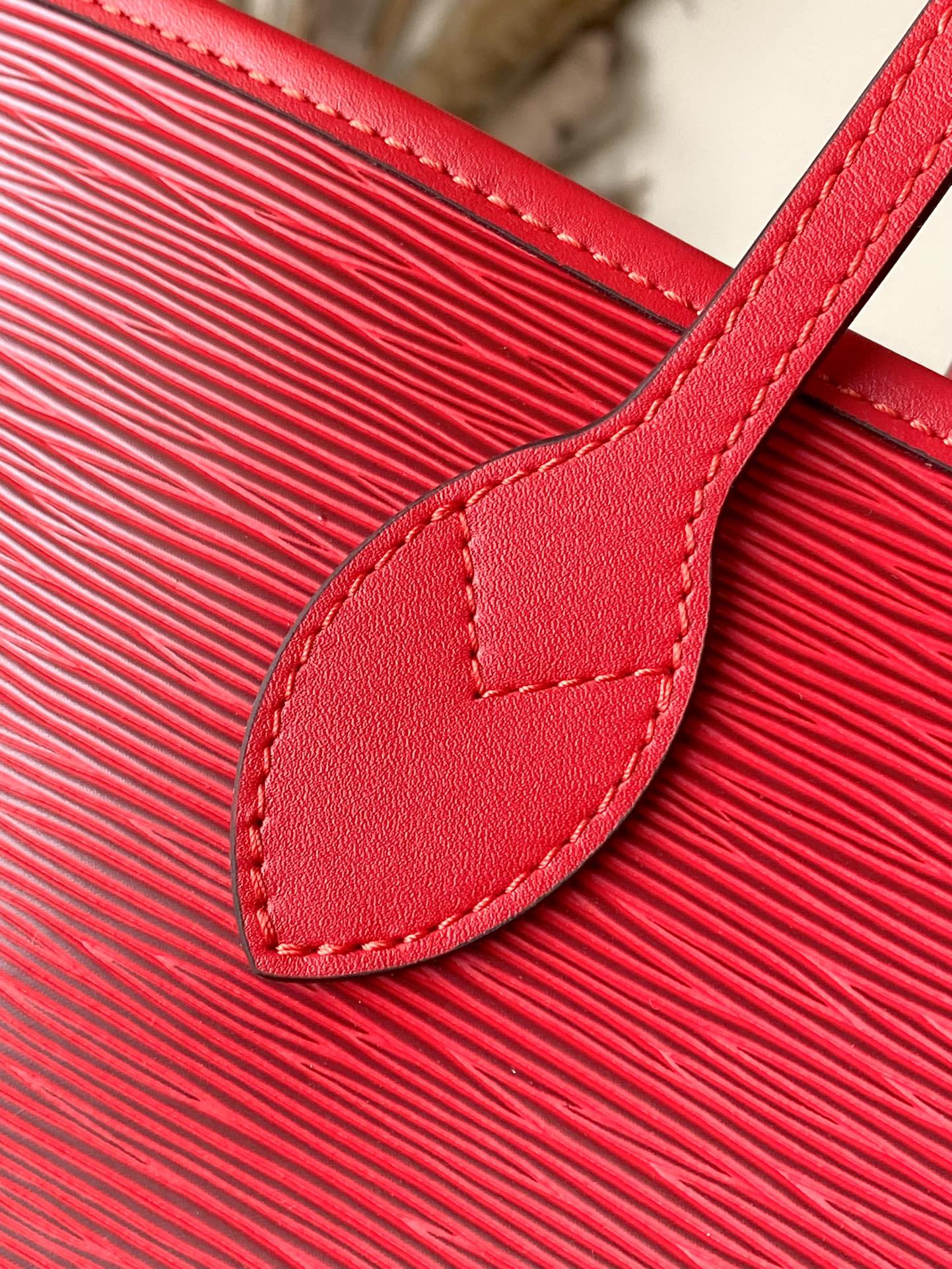 Сумка LV-m12195-neverfull-mm, красная