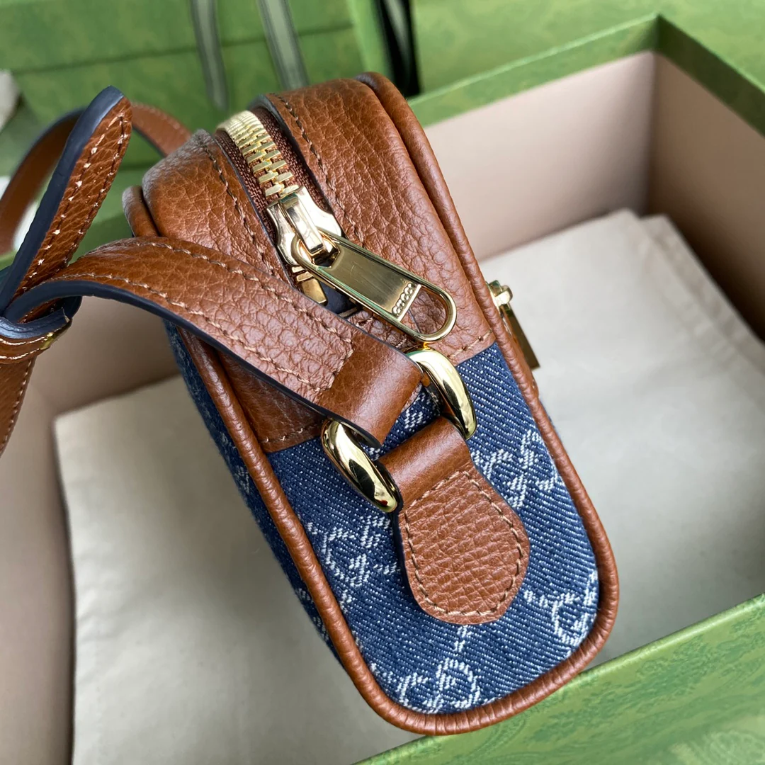 Gucci-牛仔丹宁相机包