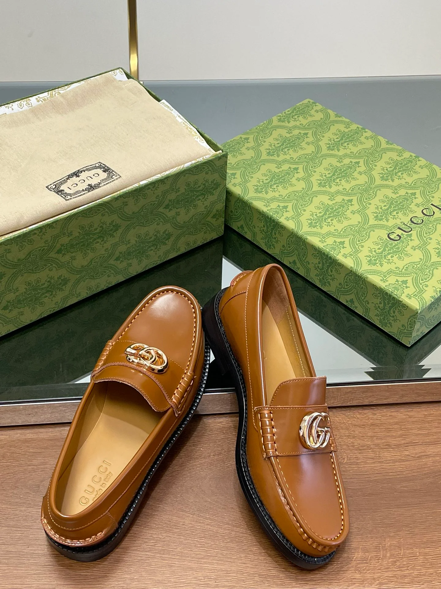 Лоферы Gucci 2024 - Кофейно-коричневый