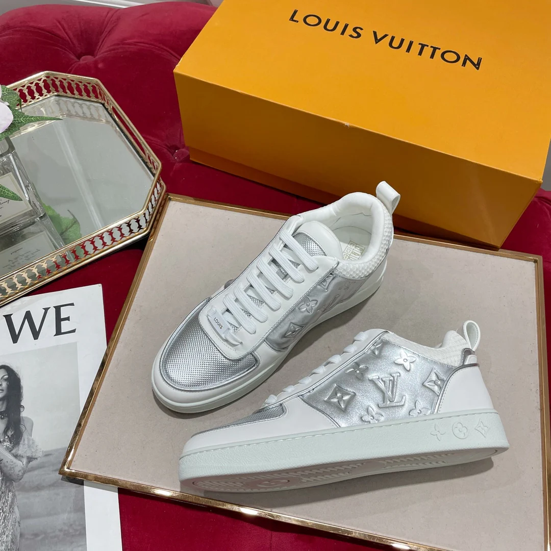 Обувь LV - кроссовки LV - низкие - повседневная обувь - серебристый