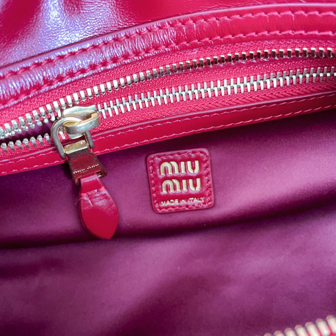 Сумка для боулинга Miu Miu-5bb182, красная.