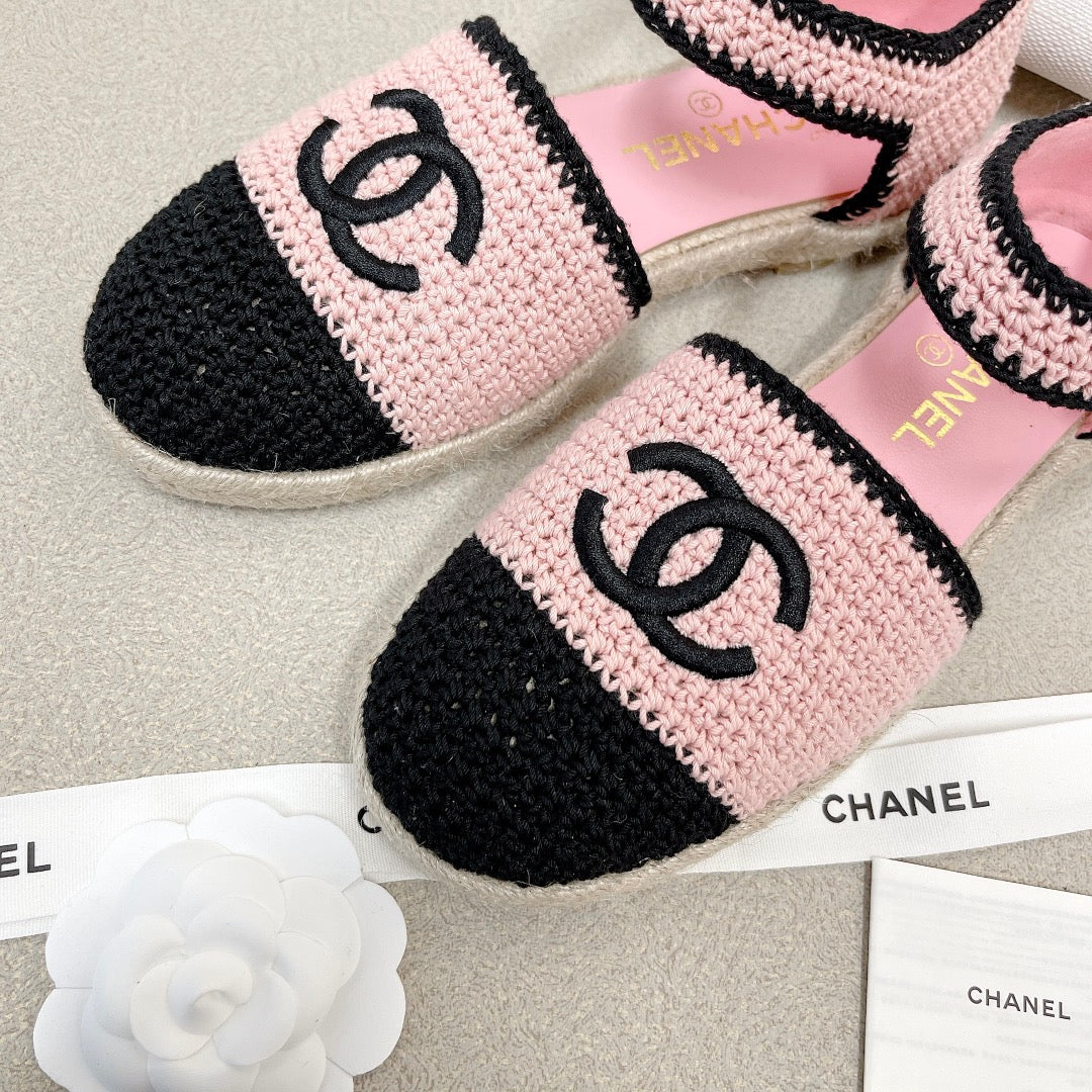 Chanel - Вязаные балетки