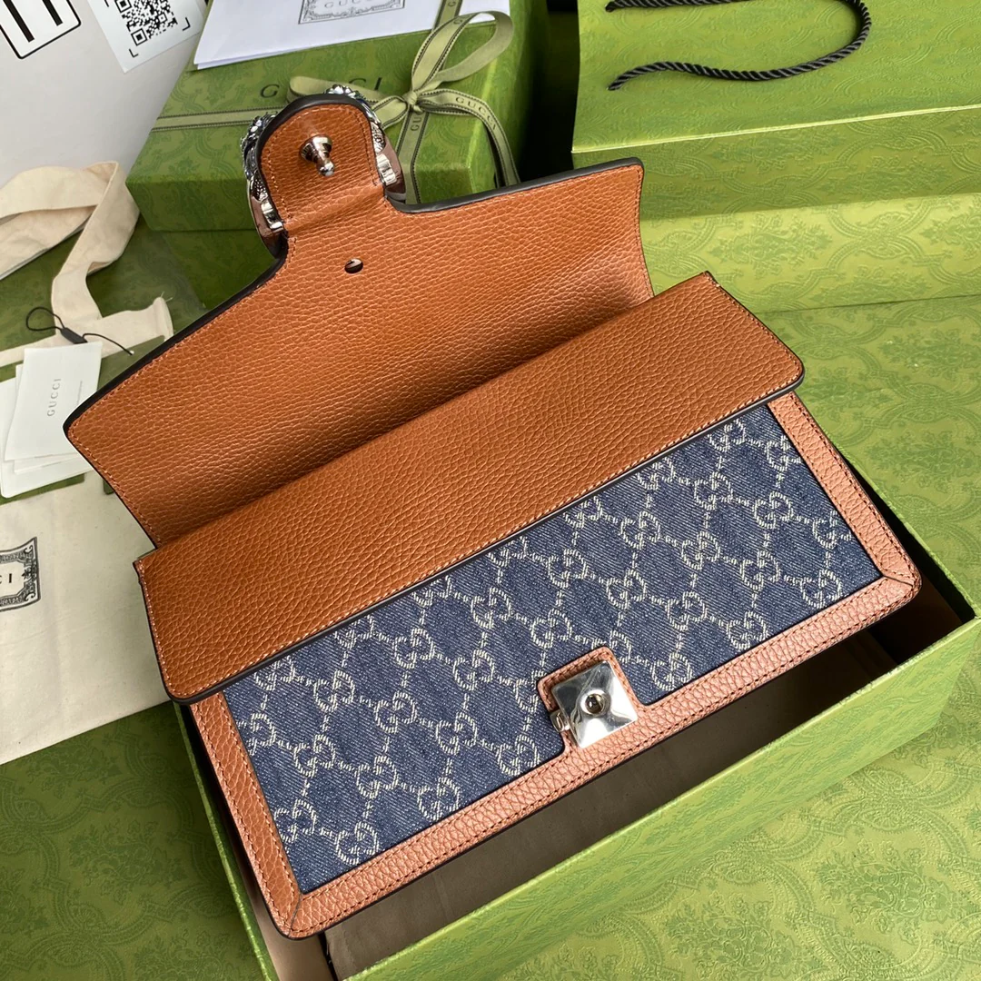 Gucci-丹宁系列酒神包