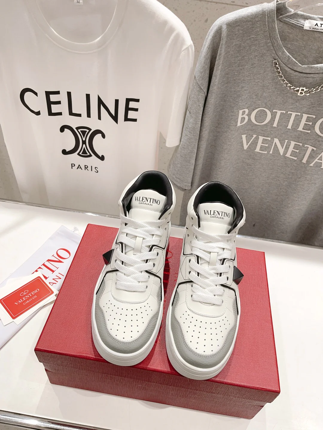 Кроссовки Valentino One Stud XL High-Top - унисекс - черные