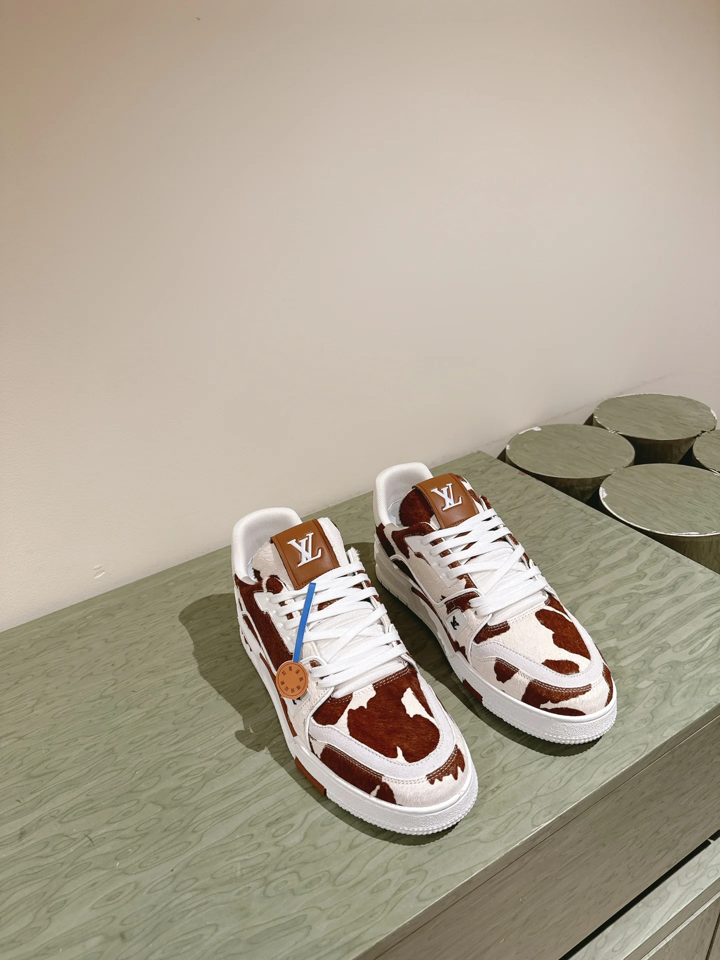 LV-2024-Кроссовки для скейтбординга-Кофе-1