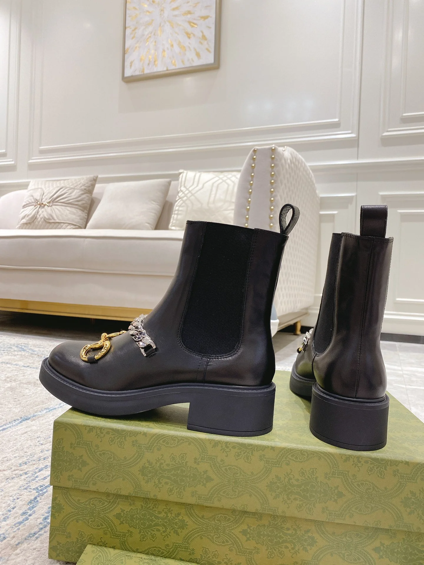 Ботинки Gucci-21fw-Latest Chain Martin