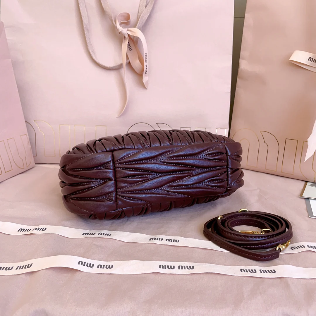 Miu Miu-5bc125-miuwander-сумочка-бордовый