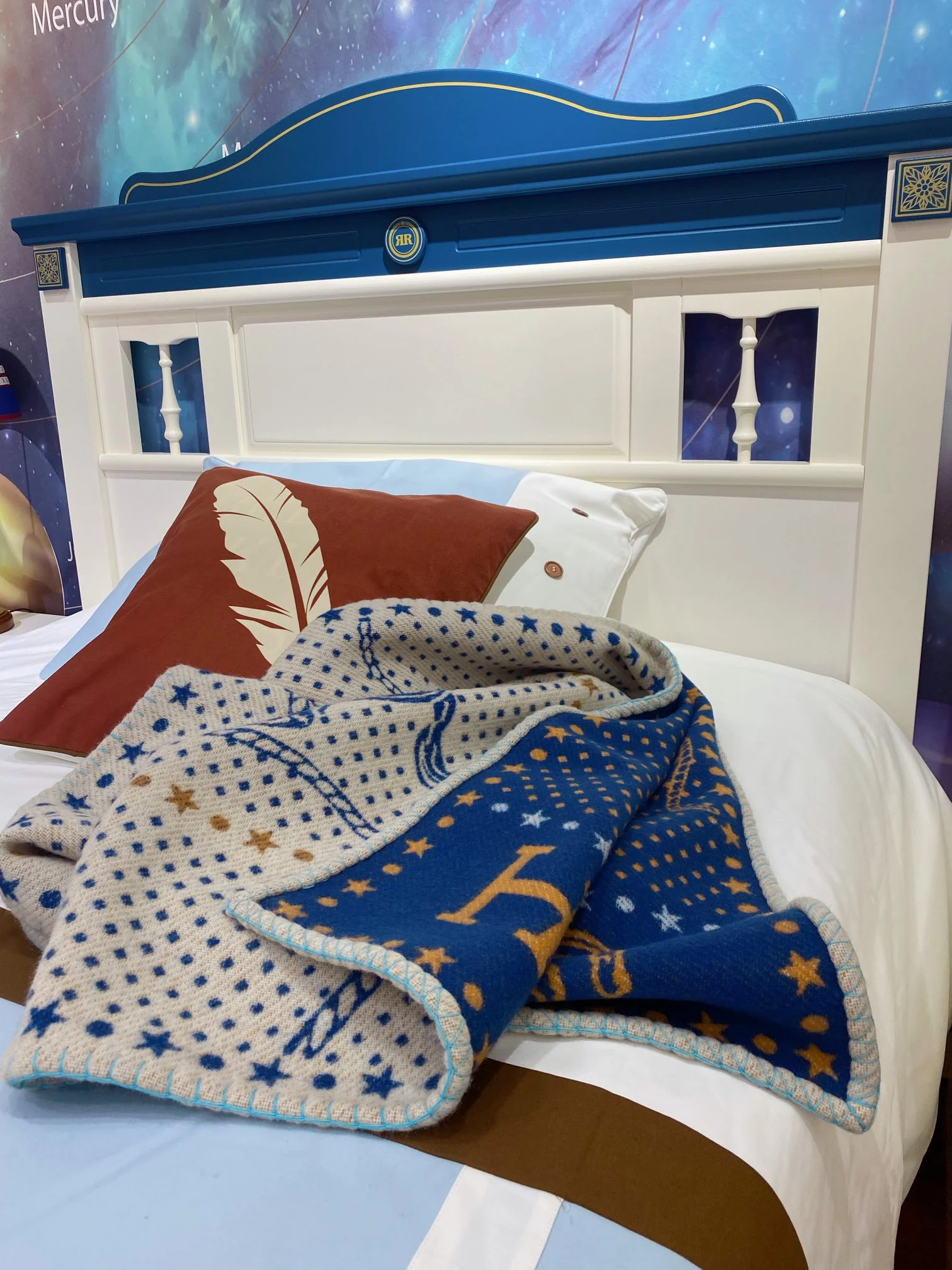 Hermes - Новое детское одеяло - 140 см x 100 см - Двустороннее (AB) - Рекомендовано на Xiaohongshu