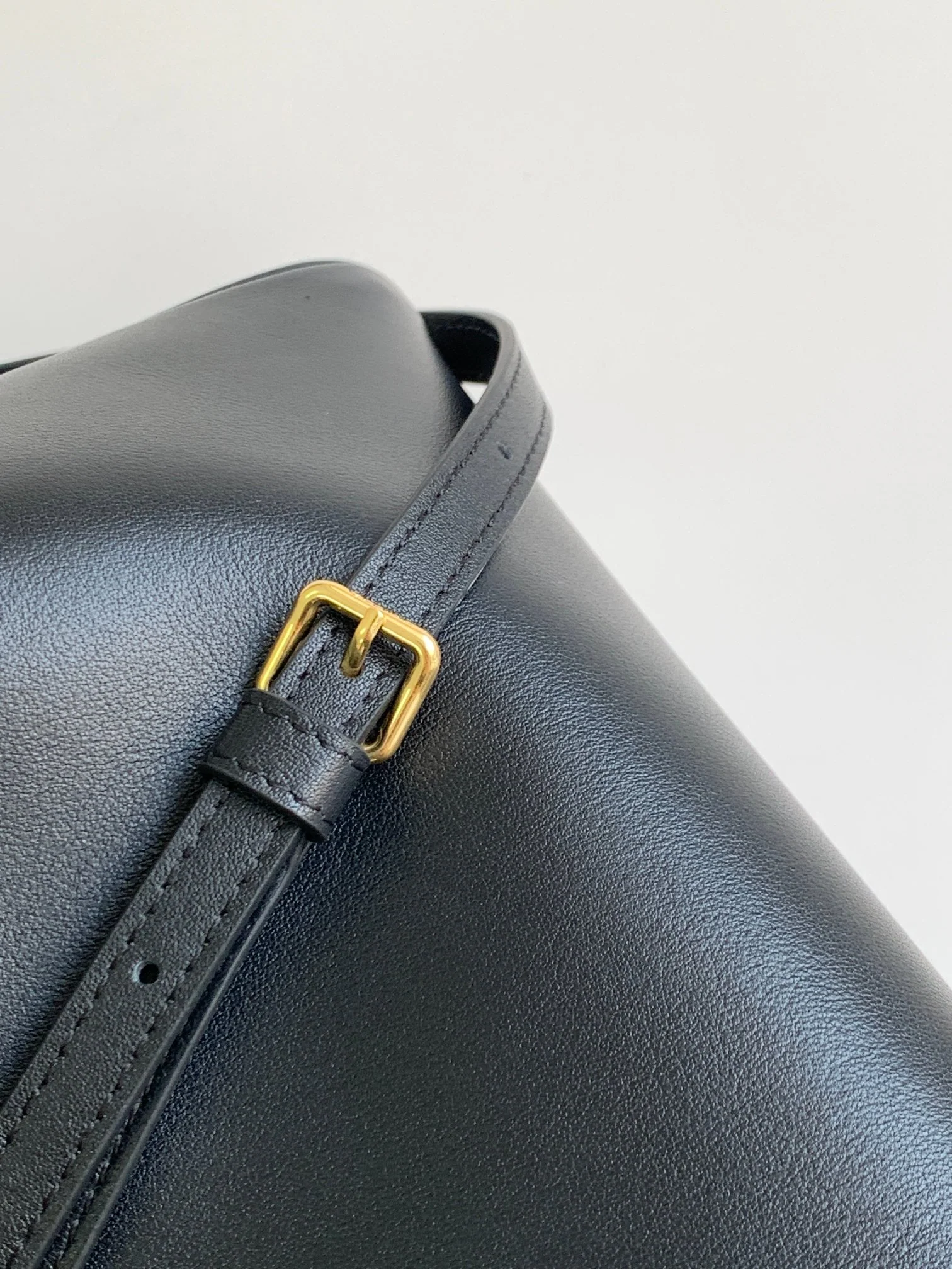 Сумка на завязках Celine Cuir Cabas - Маленькая - Черная