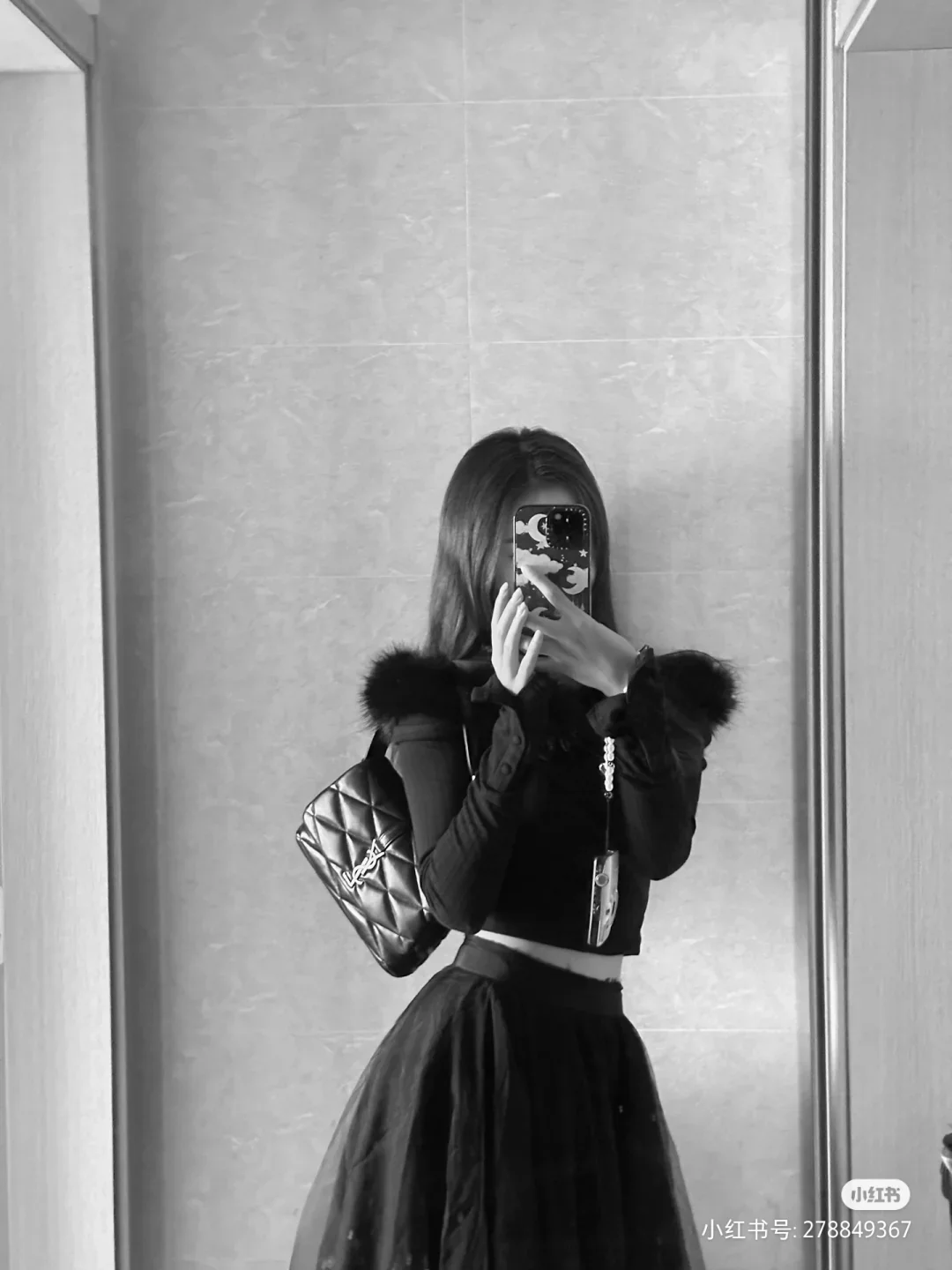 Сумка через плечо YSL-le-57 - черная