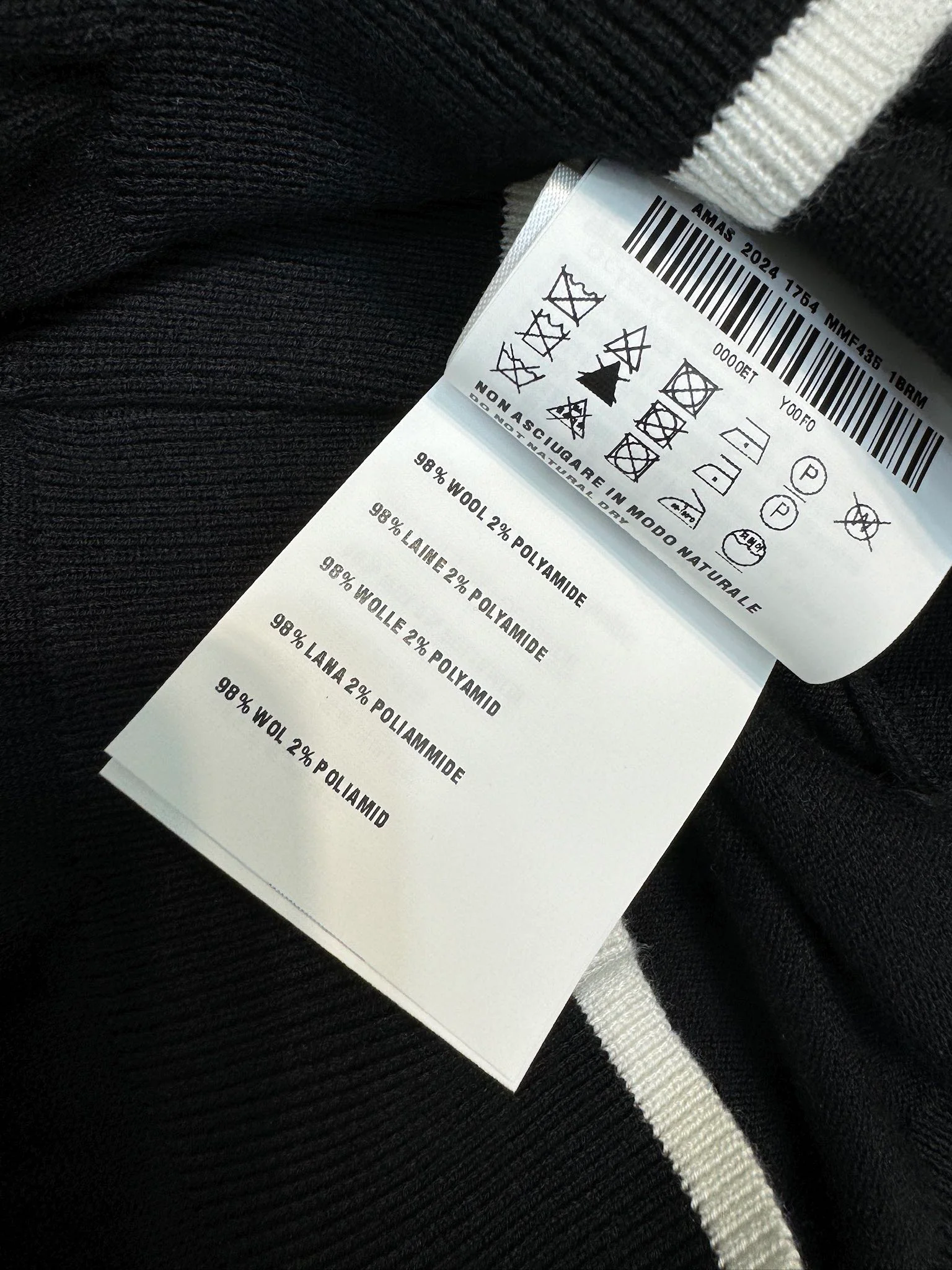 Miu Miu - 2404 - Трикотажная футболка-поло с коротким рукавом и воротником-поло в стиле колор-блок - Черная