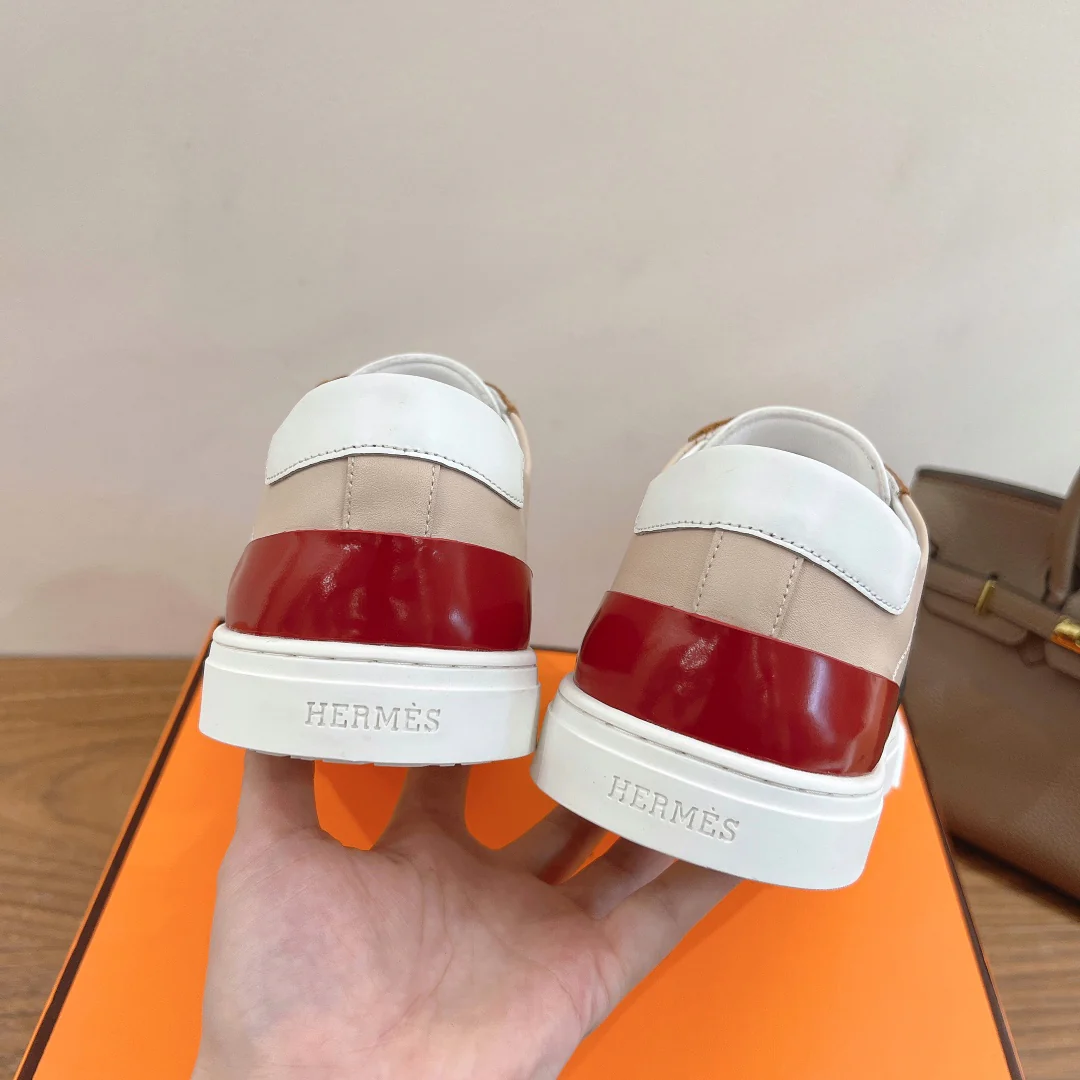 Повседневные туфли Hermes 2024 - Коричневые - 2