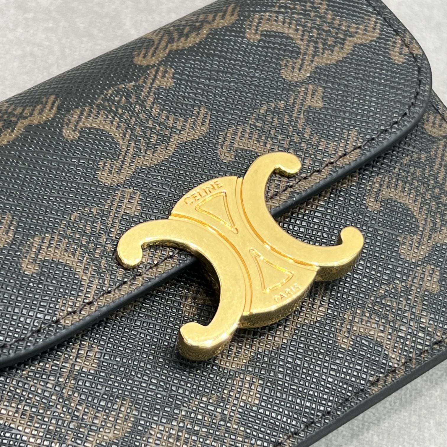 Celine-TRIOMPHE 老花 钱包卡包