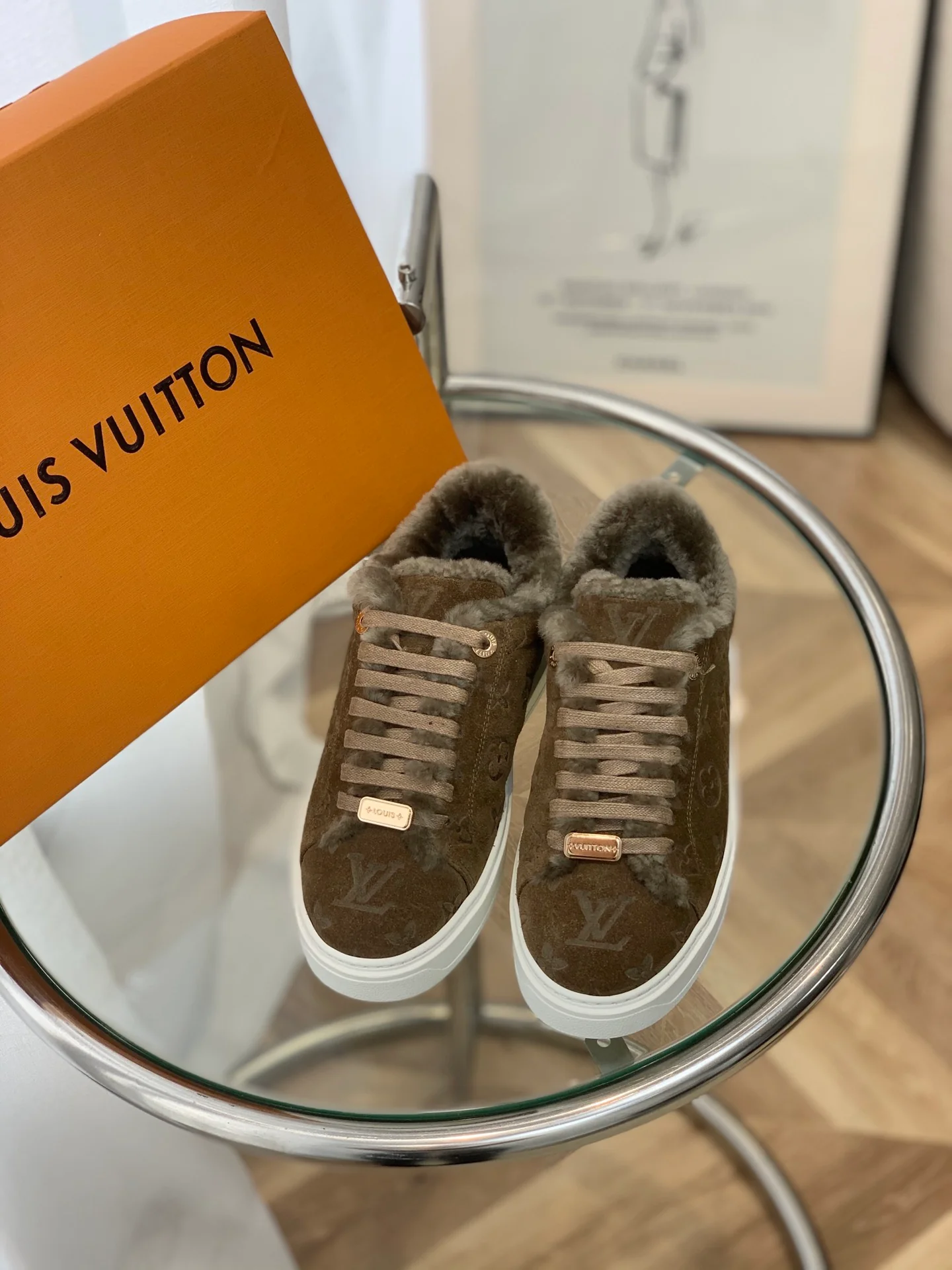 Обувь LV - шерстяные повседневные туфли LV для фестиваля