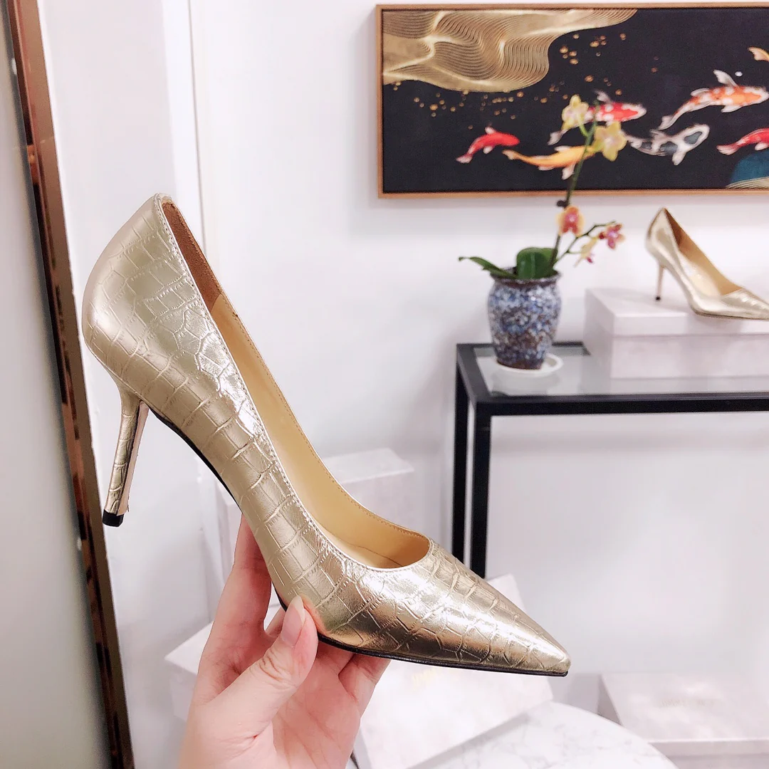 Jimmy - Туфли на высоком каблуке необычной формы - Узор 