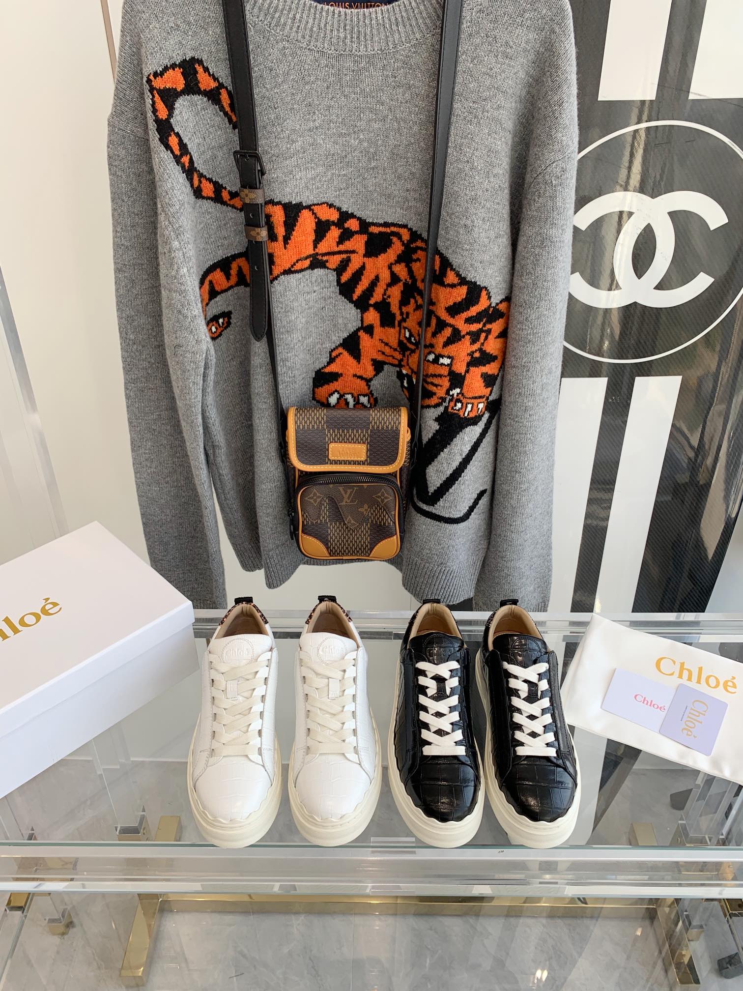 Chloe - Белые кроссовки - Кроссовки на платформе - Повседневная обувь - 1