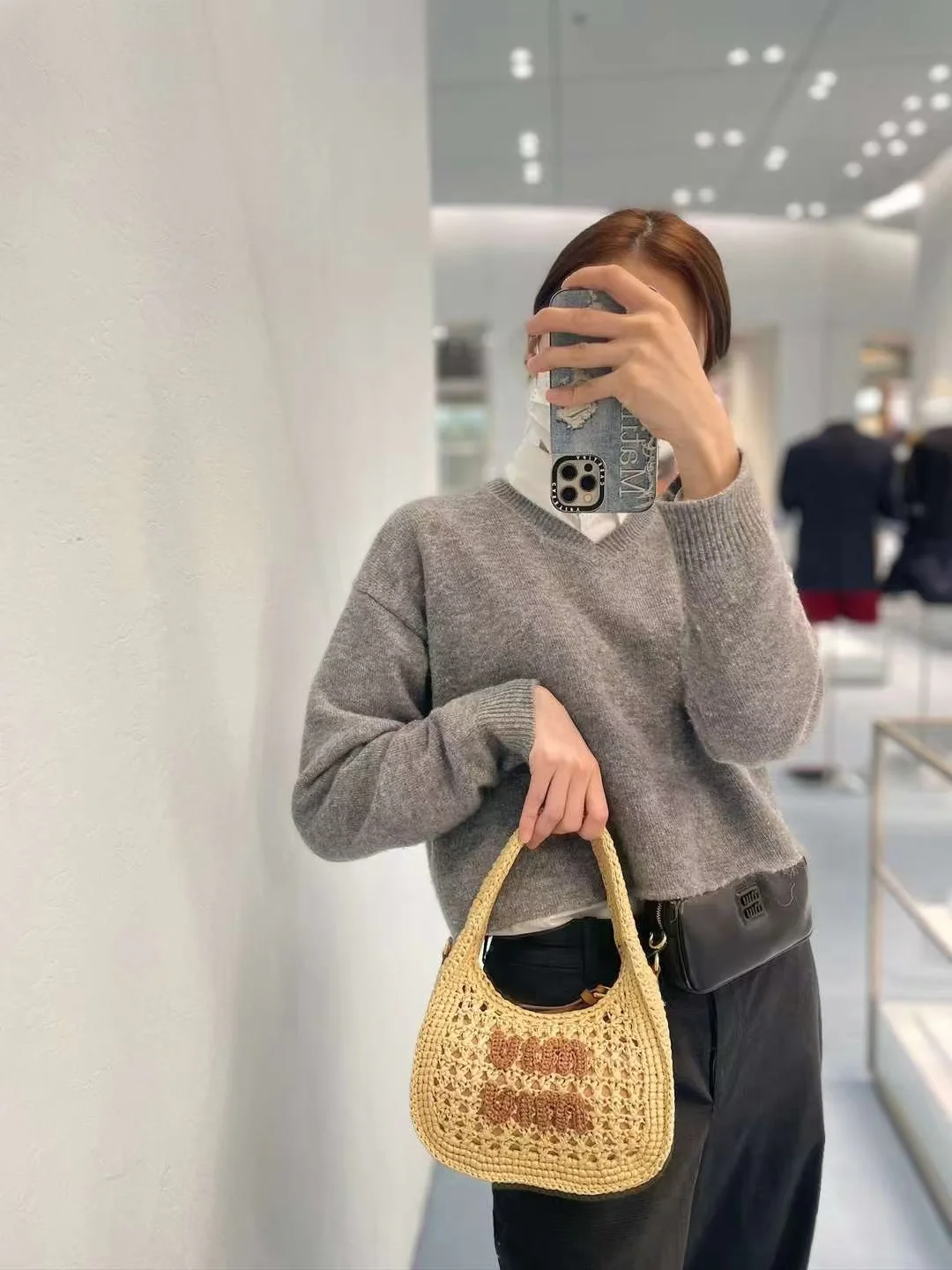 Сумка Miu Miu-wander-straw