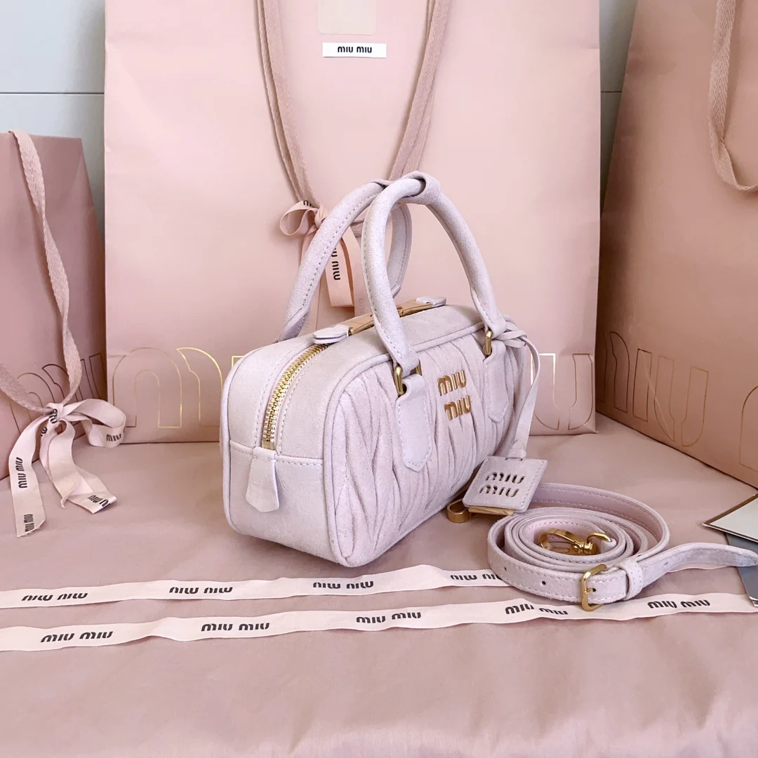 Сумка для боулинга Miu Miu-5bb142, розовая nk4