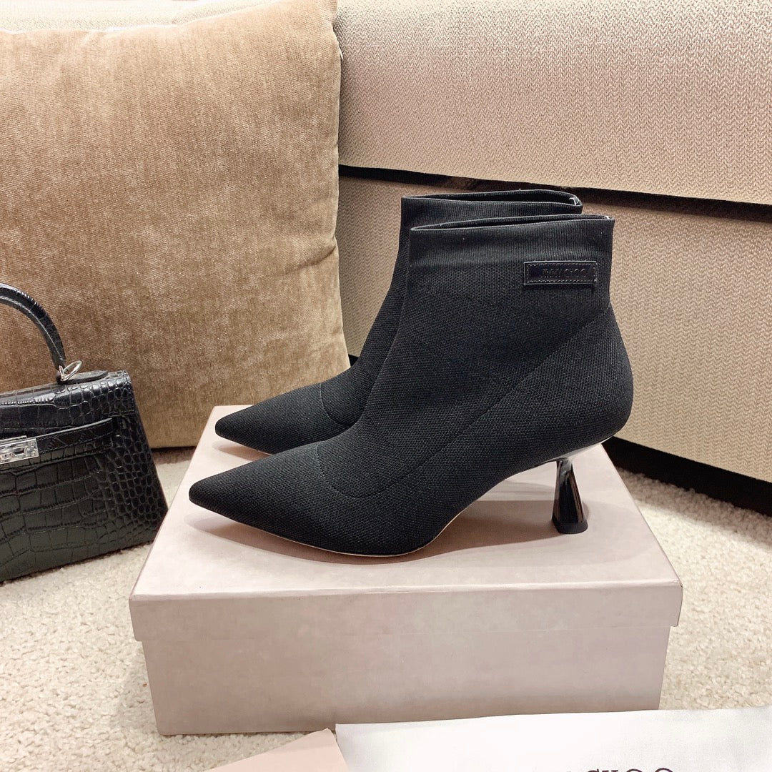 Ботинки-носки Jimmy с острым носком и эластичным носком - 6-5 см