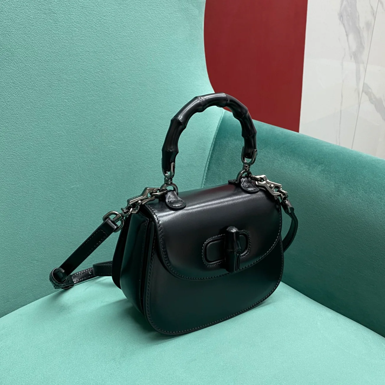 Сумка Gucci Retro Bamboo Bag - Маленькая - 4