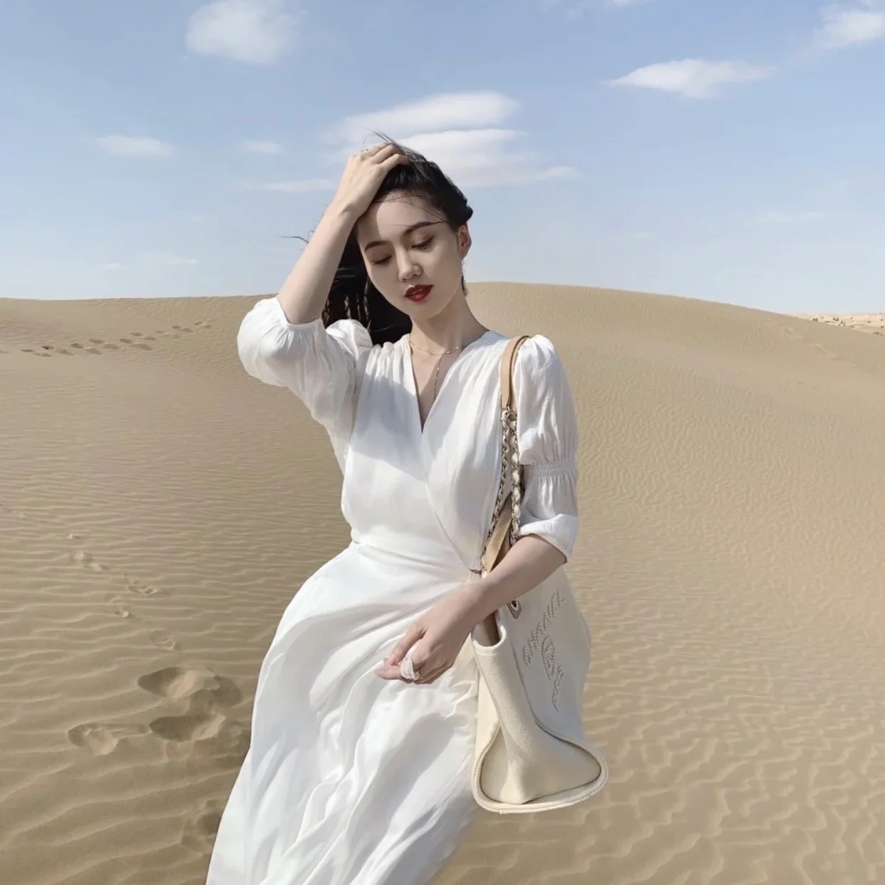 Пляжная сумка Chanel Pearl