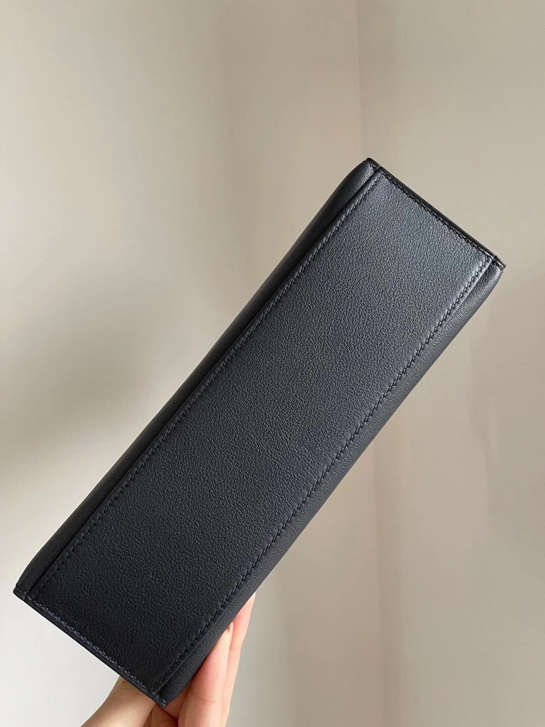 Hermes Mini Kelly 1st Generation Swift Midnight Blue with Gold Buckle