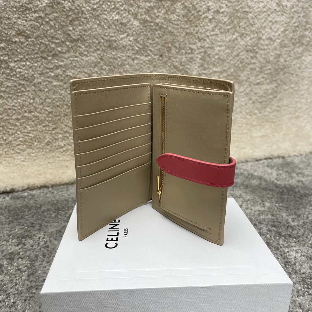 Кошелек Celine Strap из зернистой телячьей кожи - 1 шт.