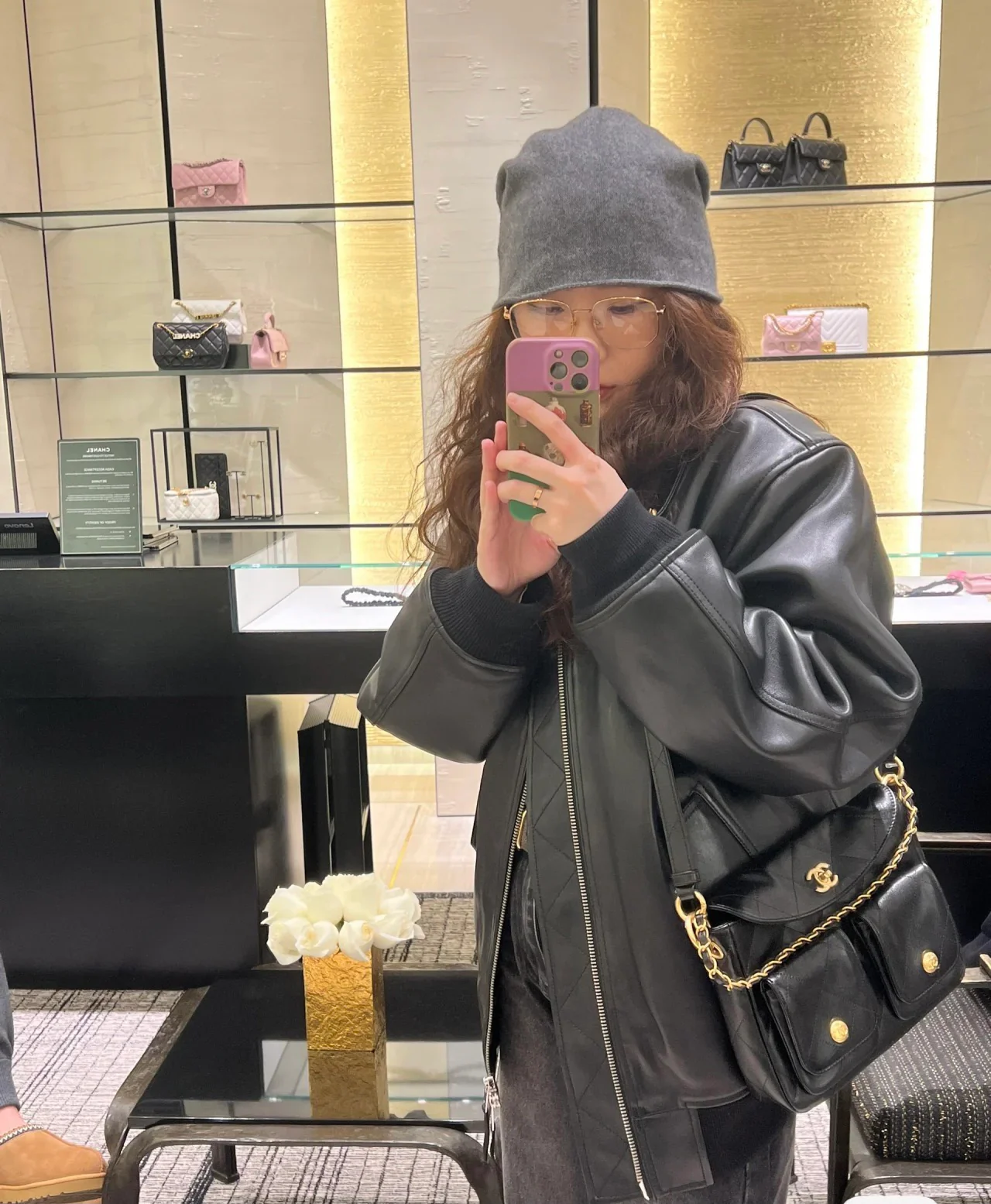 Сумка-мессенджер Chanel Hobo Hippie - черная