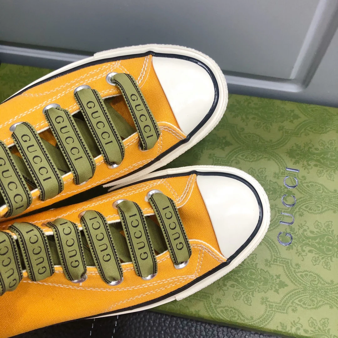 Высокие парусиновые кеды Gucci