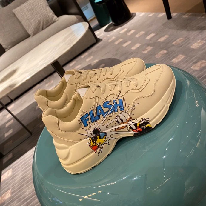 Массивные кроссовки Gucci - унисекс - 17