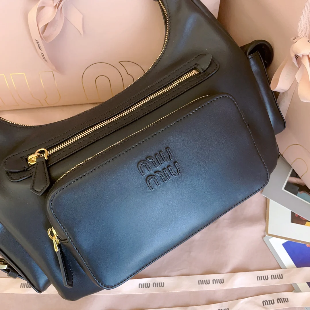 Мотоциклетная сумка Miu Miu-5bc189, черная.