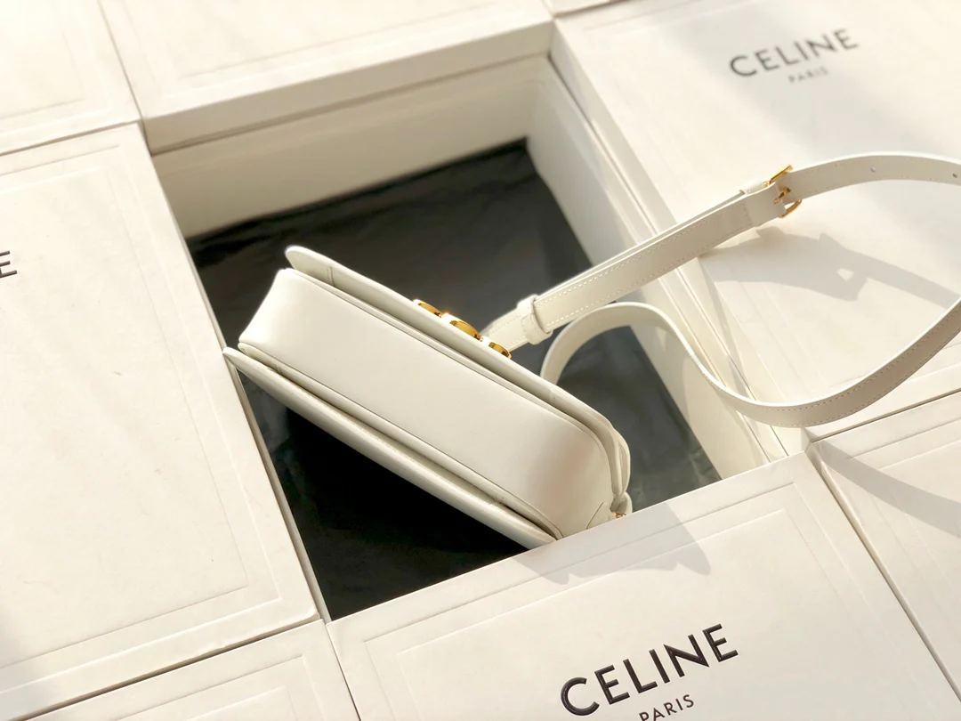 Сумка Celine Triomphe из телячьей кожи - подростковая - 18 - 5 см - 4