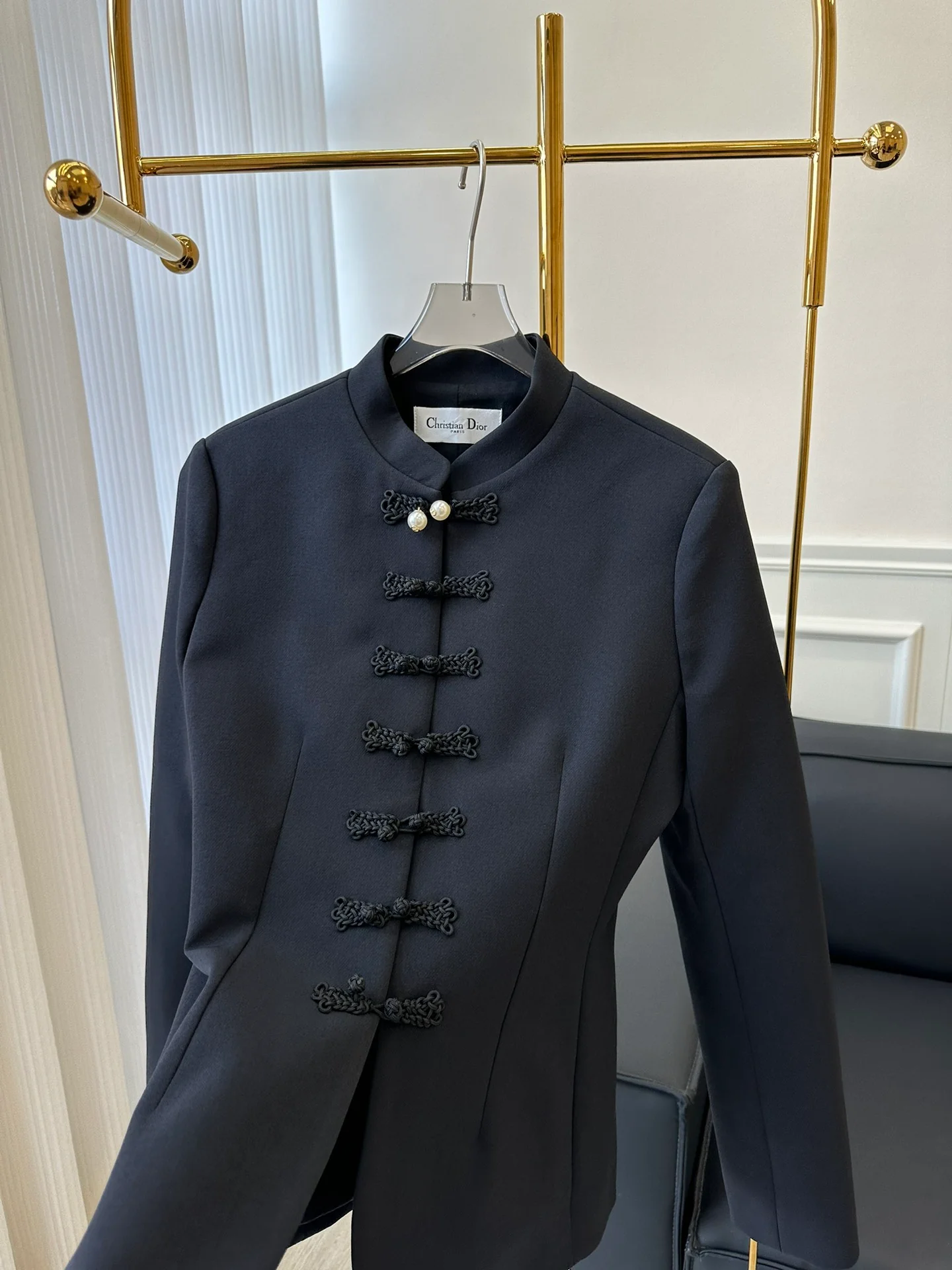 Dior 2403 - Новый пиджак в китайском стиле с отворотом