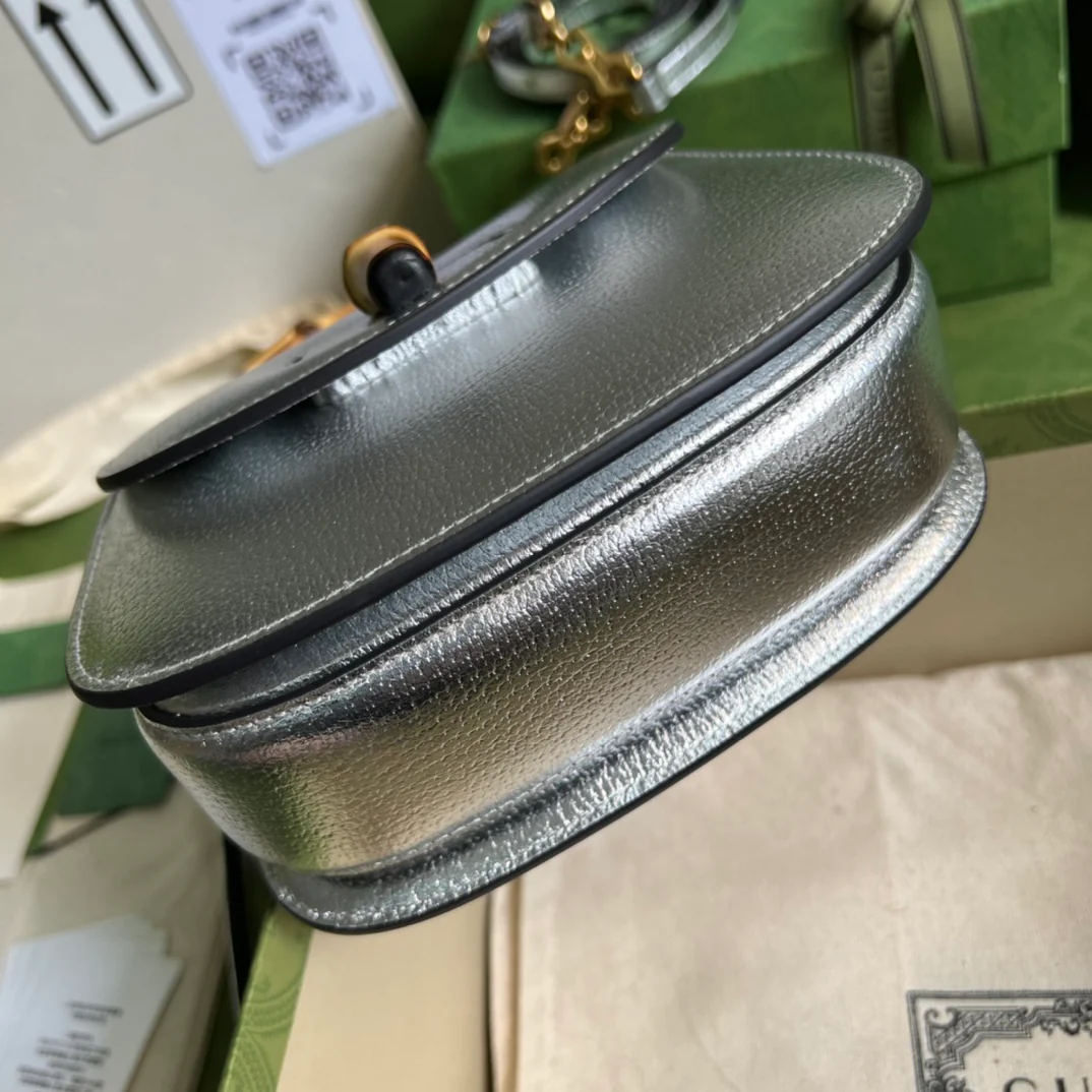 Сумка-седло Gucci Bamboo - мини-сумочка - 17x12x7,5 см