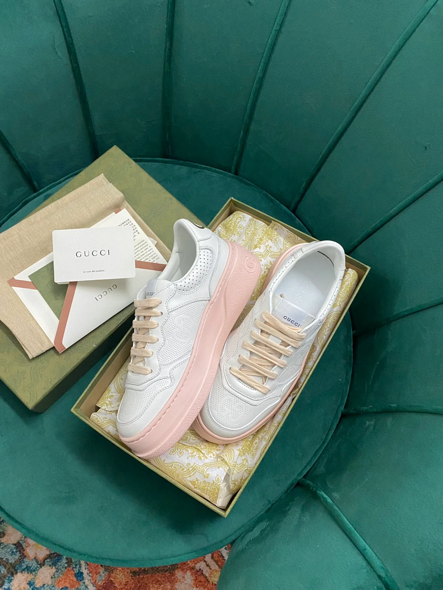 Кроссовки на платформе Gucci - 3