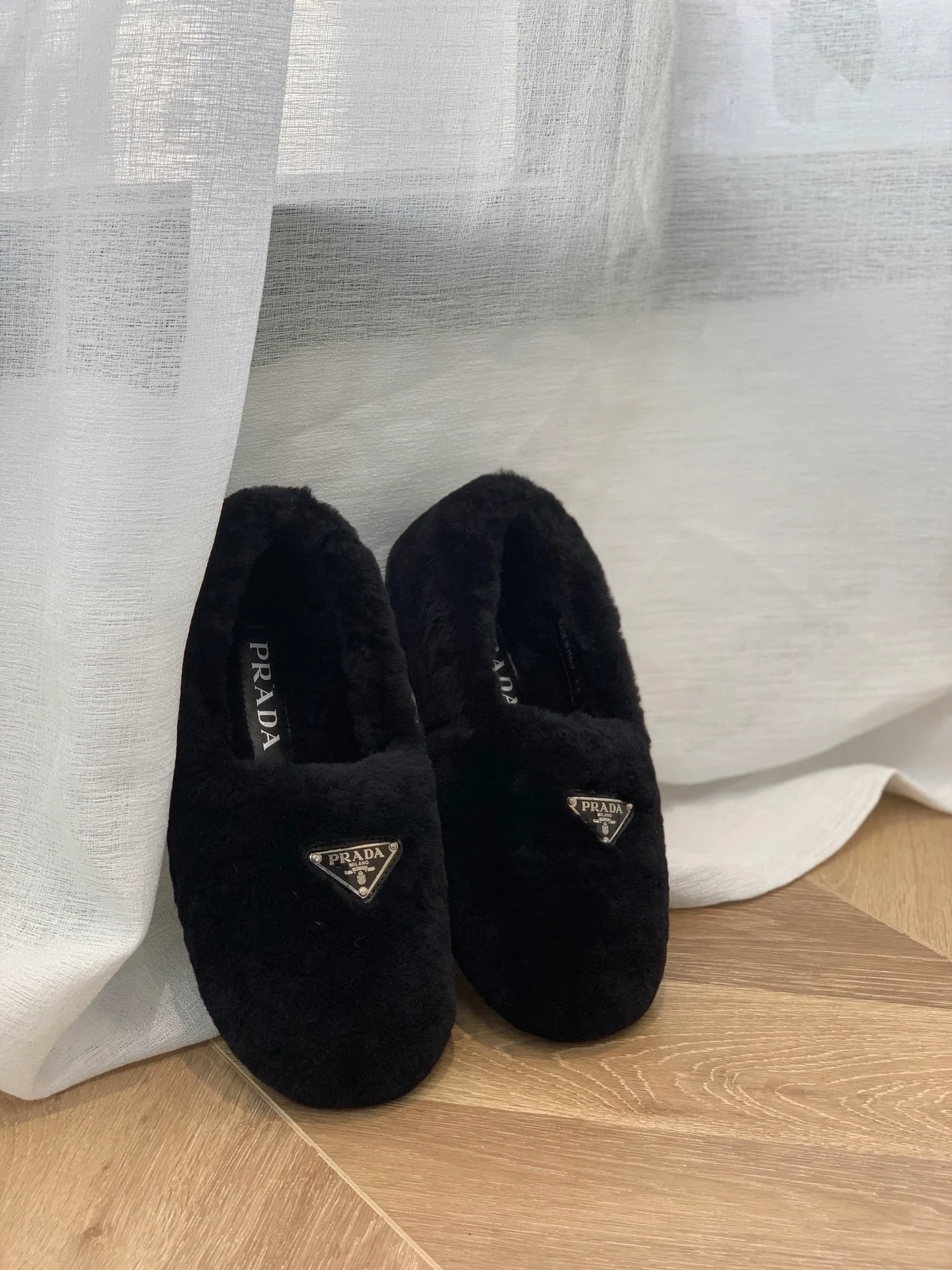 Обувь Prada - шерстяные лоферы Prada