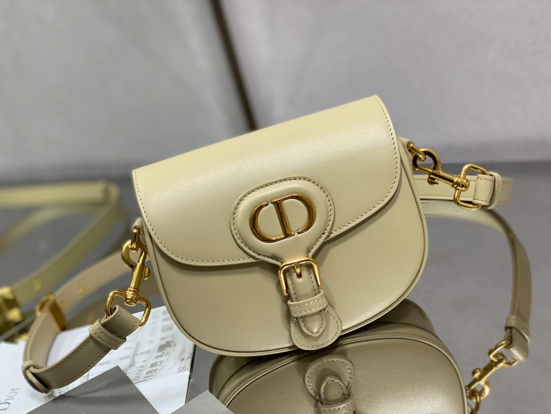 Dior Bobby Small 18cm Cream Apricot Leather