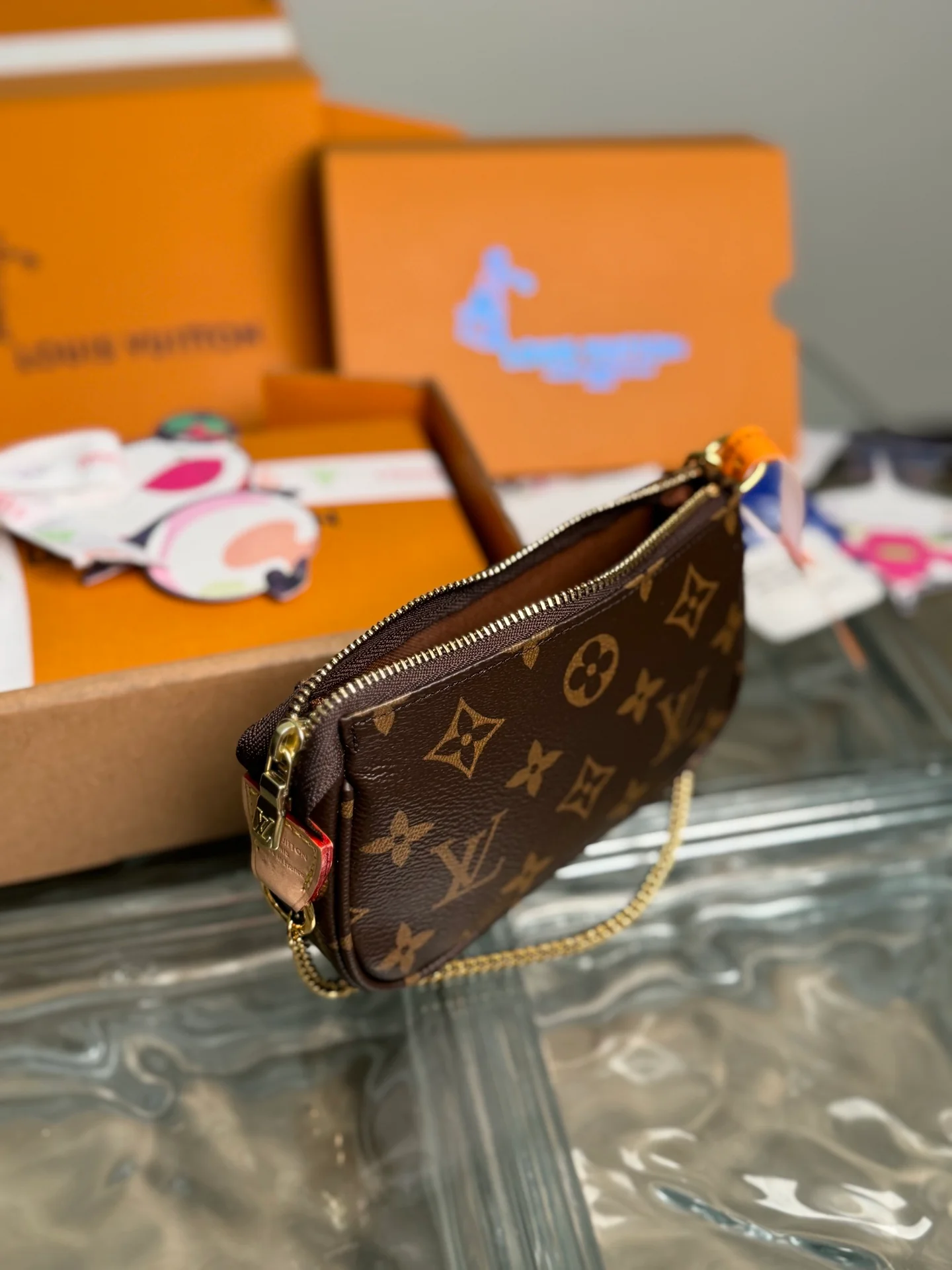 Клатч m58009 - Классический канвас с монограммой