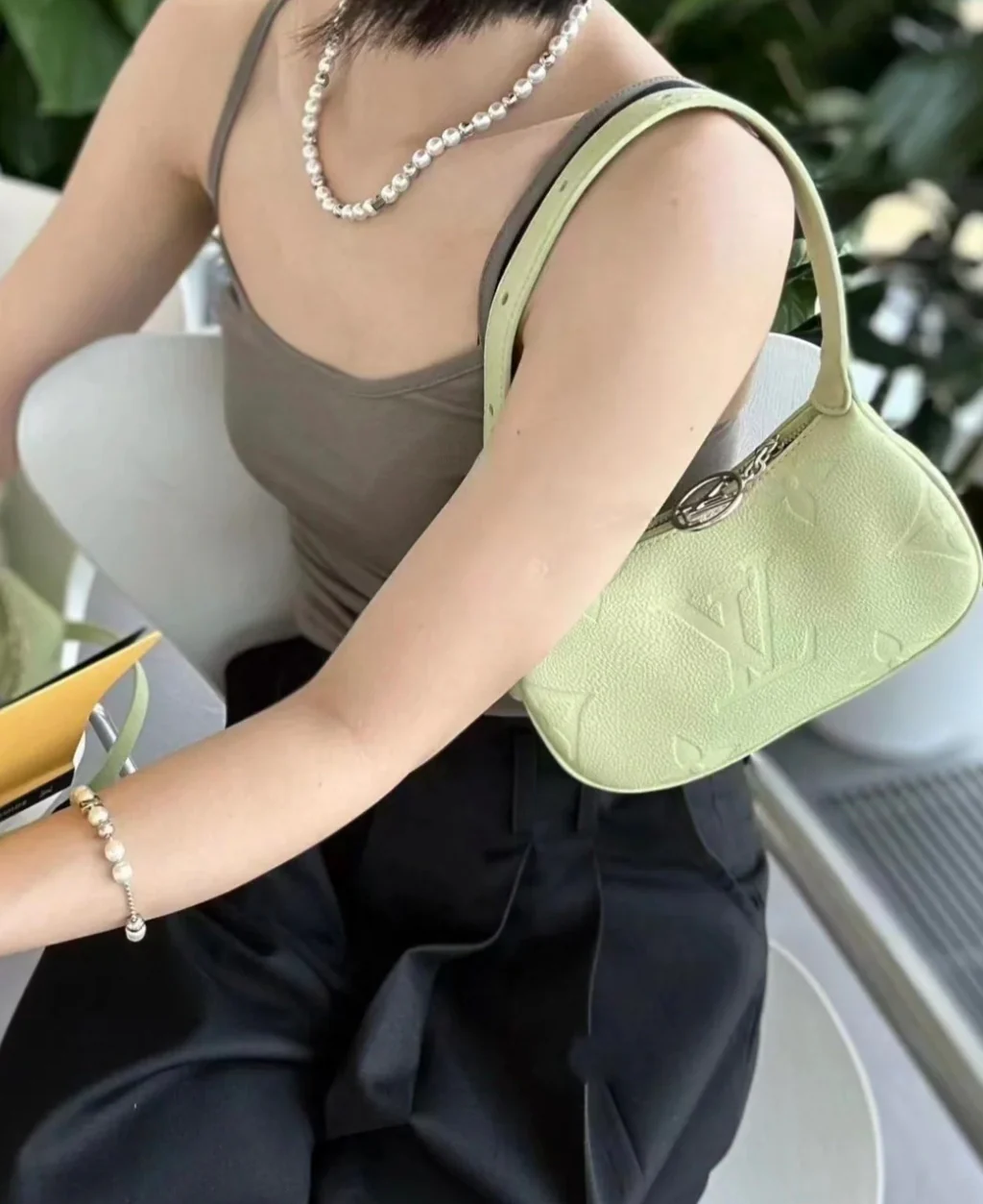 m82425-LV-mini-moon-handbag-green