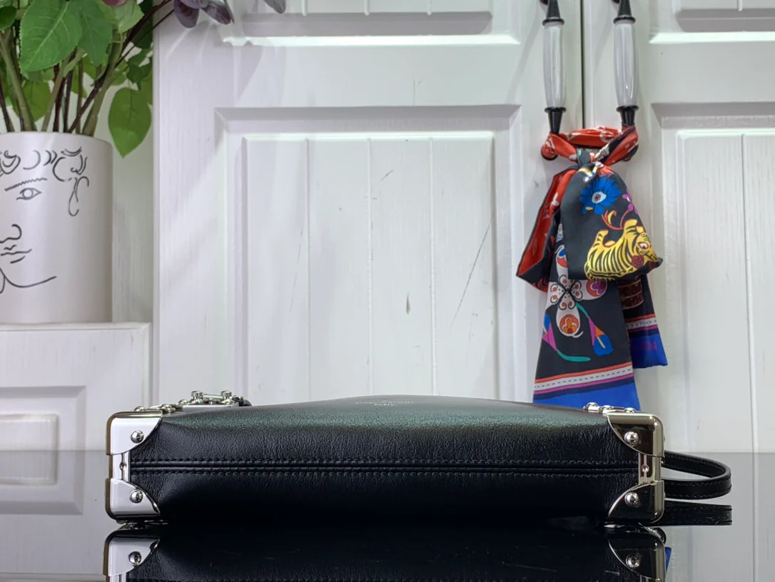 m25445-LV-тонкая сумка-мешок с цепочкой для бокового багажника, черная